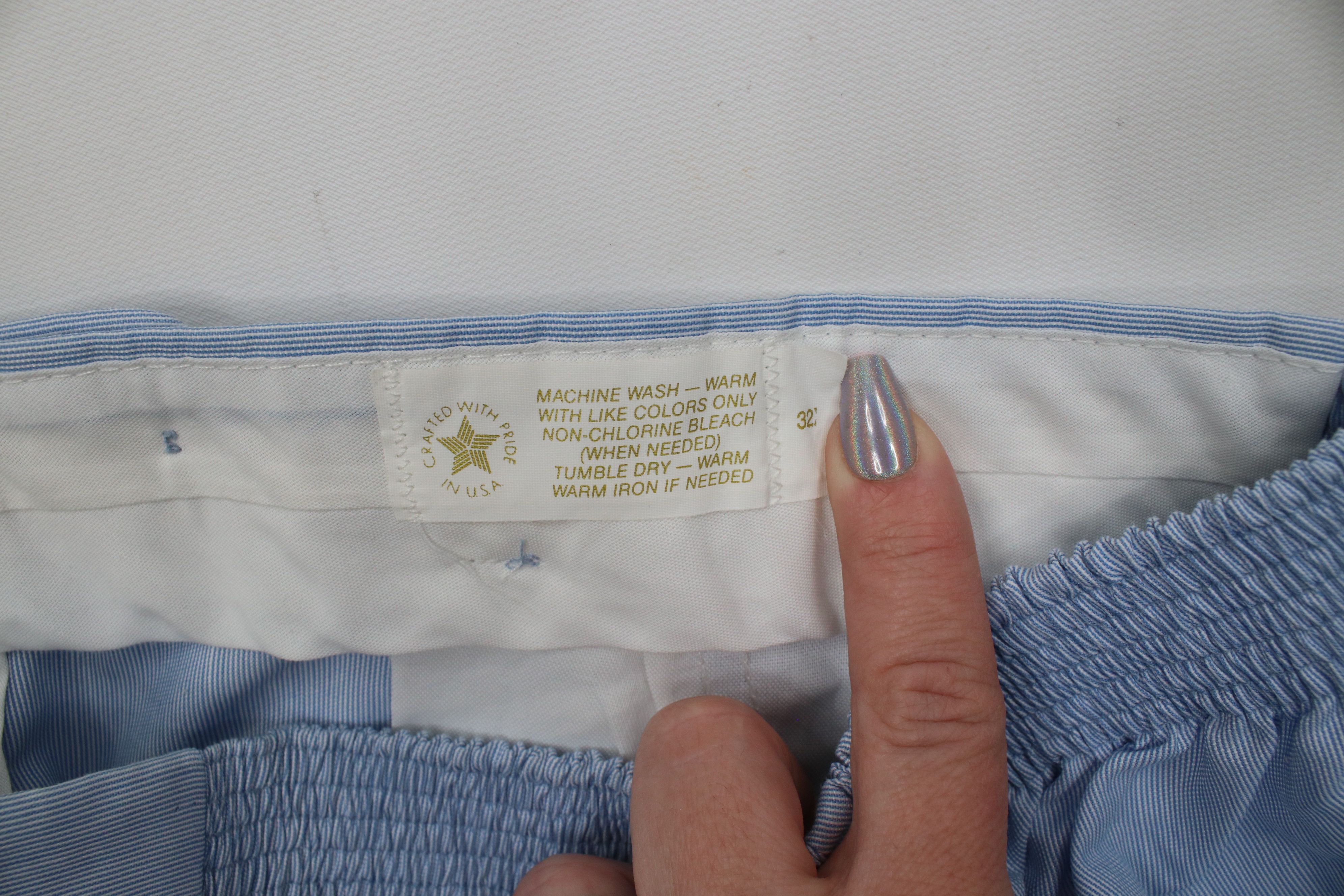 Vintage Vintage 70s Streetwear Above Chino Shorts Blue USA Elastic Size US 32 / EU 48 - 6 Thumbnail