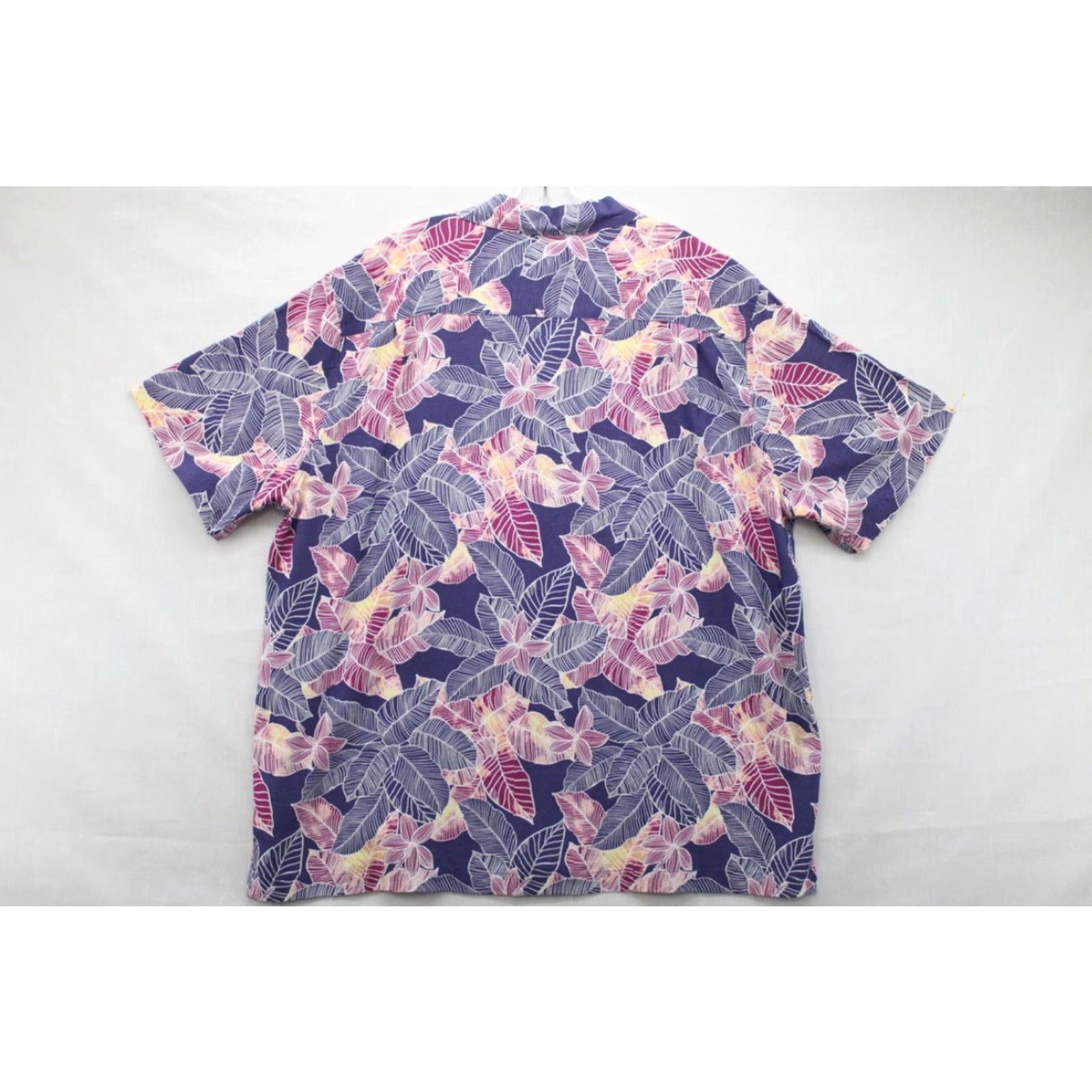 Vintage VINTAGE Caribbean Hawaiian Shirt Men XXL Blue Pink Hibiscus Floral Print Flowers Leaves Size US XXL / EU 58 / 5 - 3 Thumbnail