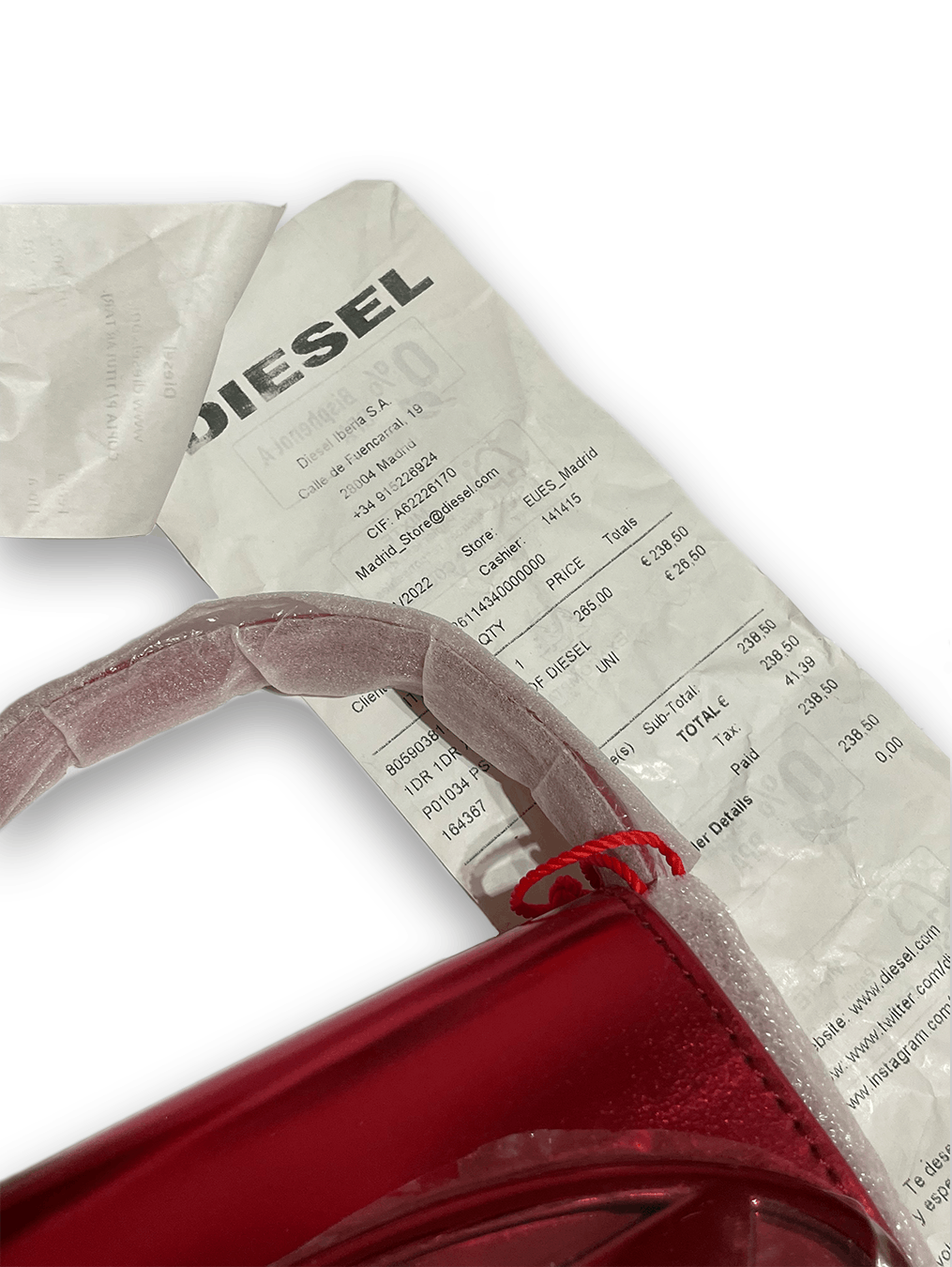 Diesel DIESEL 1DR Xs *members only special edition* Metallic Red Size ONE SIZE - 3 Thumbnail