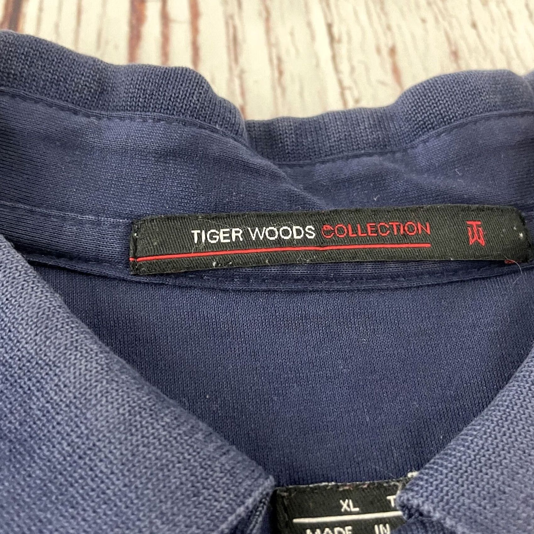 Nike Nike Tiger Woods Collection Striped Short Sleeve Polo Shirt Men's XL Blue Disney Golf Shirt Size US XL / EU 56 / 4 - 2 Thumbnail