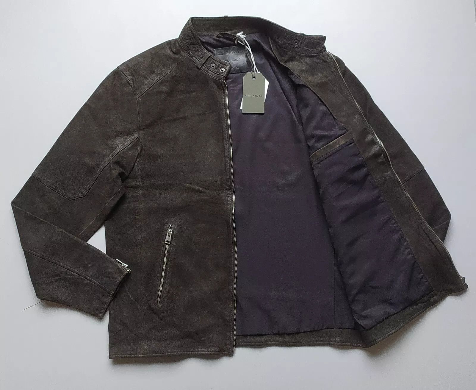 Allsaints ALLSAINTS Cora Suede Leather Jacket IFD 0729 Size US XL / EU 56 / 4 - 5 Thumbnail