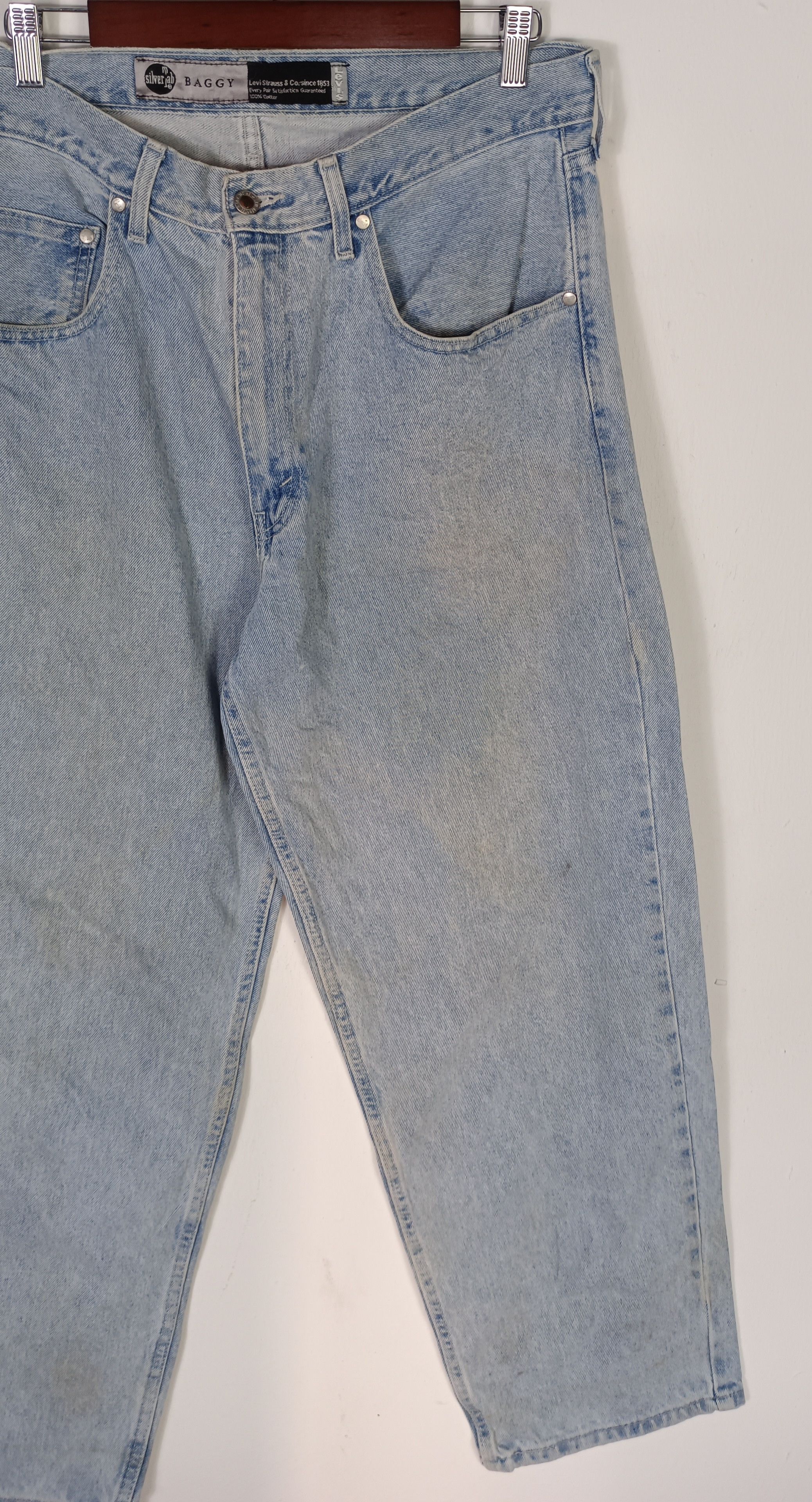 Levi's Vintage Clothing × Vintage Vintage Levi's SilverTab Baggy Blue Denim Single (R) Size US 35 - 4 Thumbnail