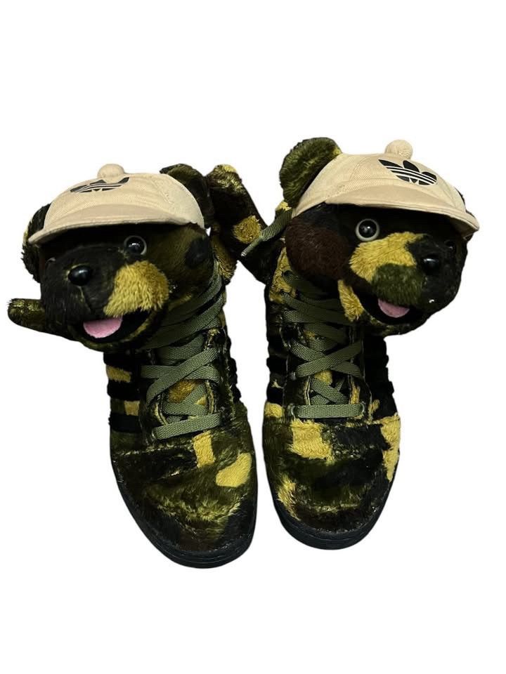 Adidas × Jeremy Scott Adidas X Jeremy Scott Camo Bear Size US 5.5 / EU 38 - 2 Thumbnail