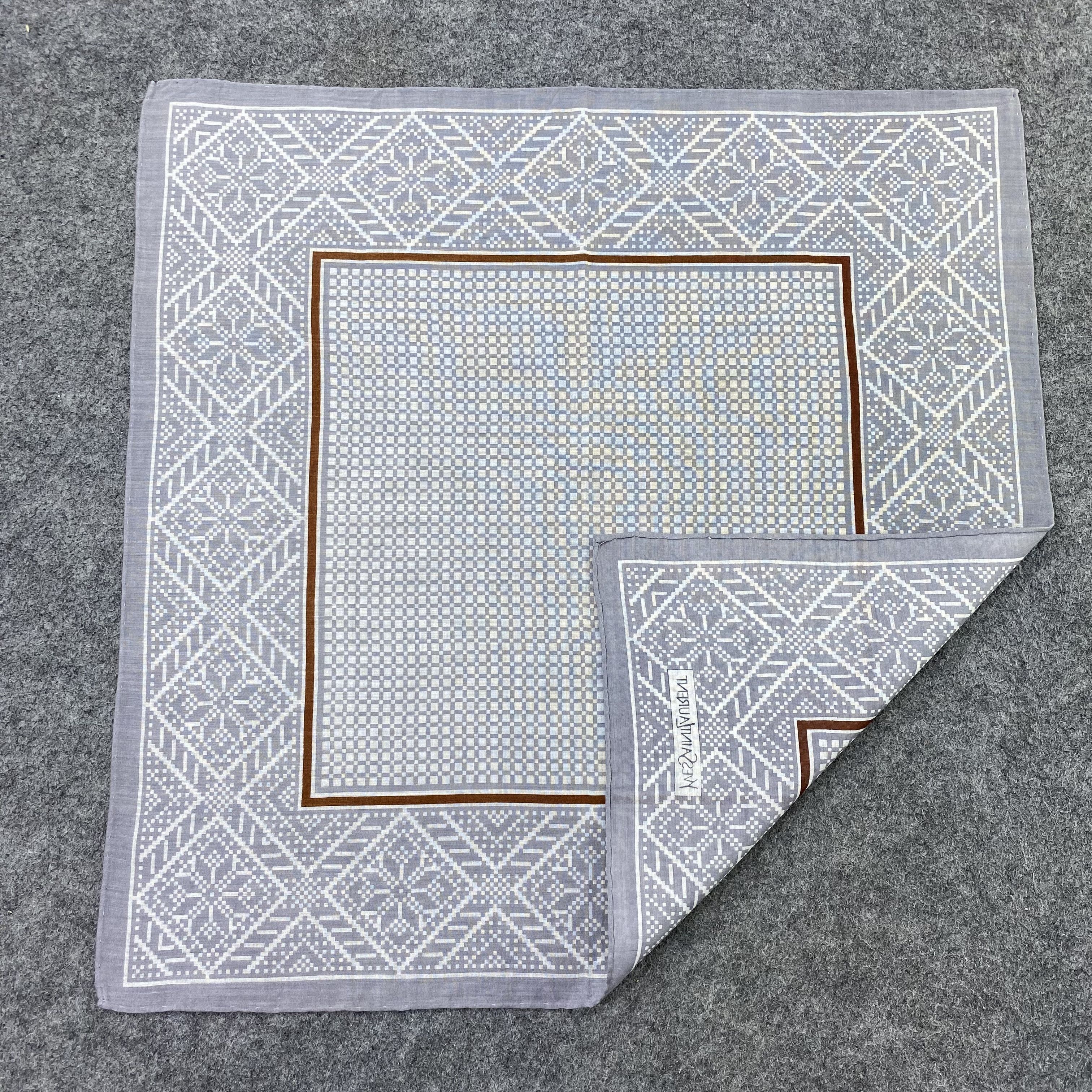 Yves Saint Laurent Yves Saint Larent Handkerchief Neckerchief Bandana-B1629 Size ONE SIZE - 5 Thumbnail