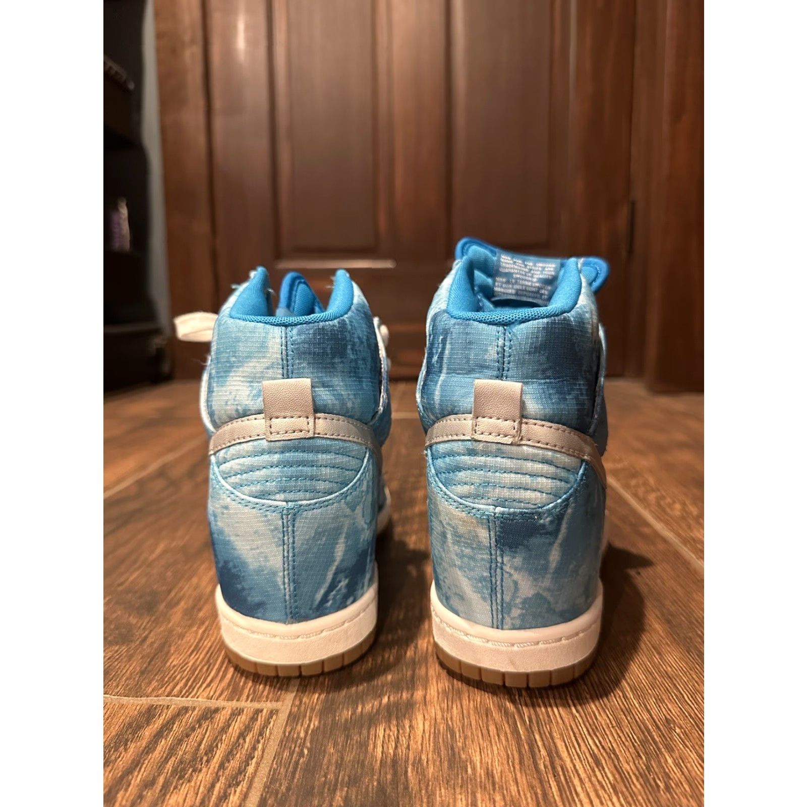 Nike Nike Dunk Sky Hi Print Clearwater Women's US Size 8.5 Hidden Wedge Sneakers Size US 6 / IT 36 - 4 Thumbnail