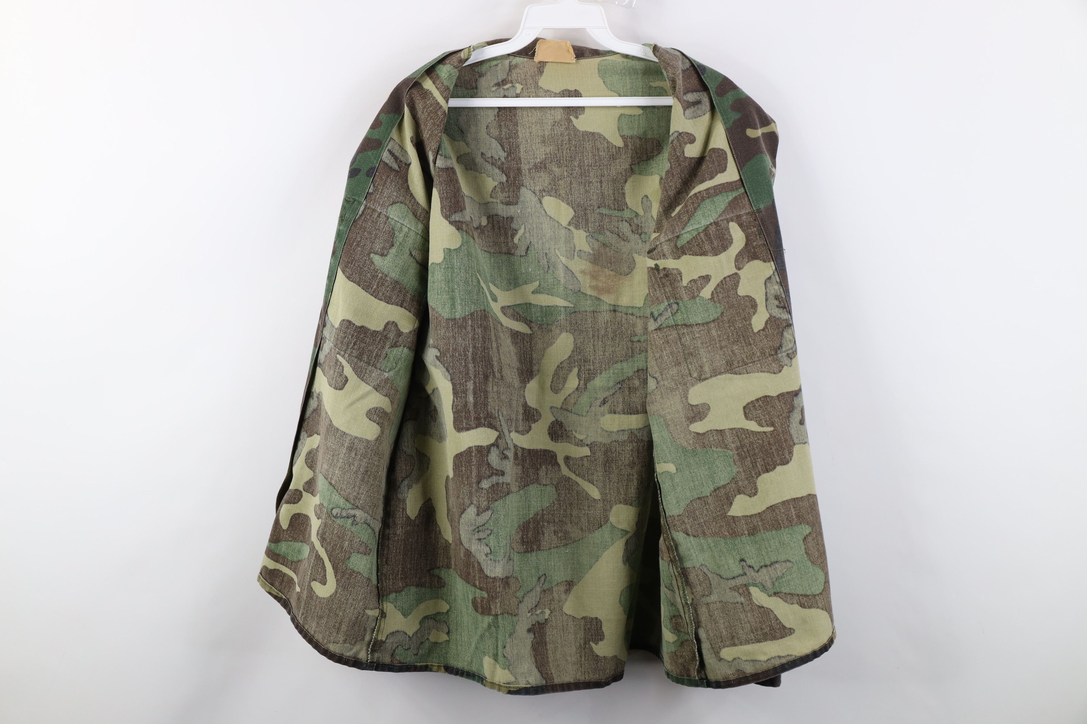 Vintage Vintage 70s Military Camouflage Combat Field Shirt Jacket Size US L / EU 52-54 / 3 - 10 Thumbnail
