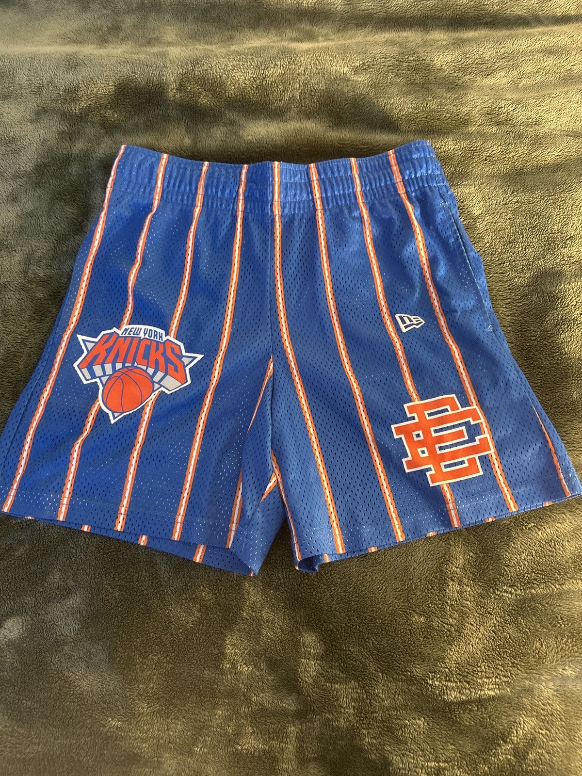 Eric Emanuel × New Era New Era x EE New York Knicks shorts | Grailed