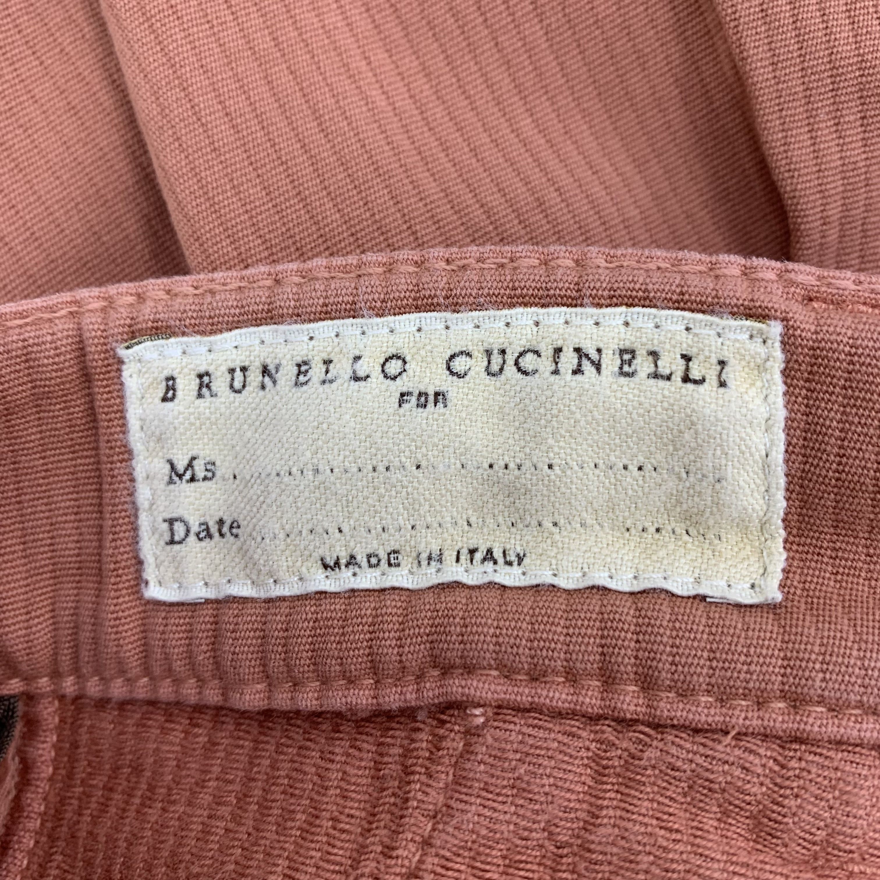 Brunello Cucinelli Brunello Cucinelli Cotton Wide-Leg Casual Trousers (Size M) Size 27" / US 4 / IT 40 - 2 Thumbnail