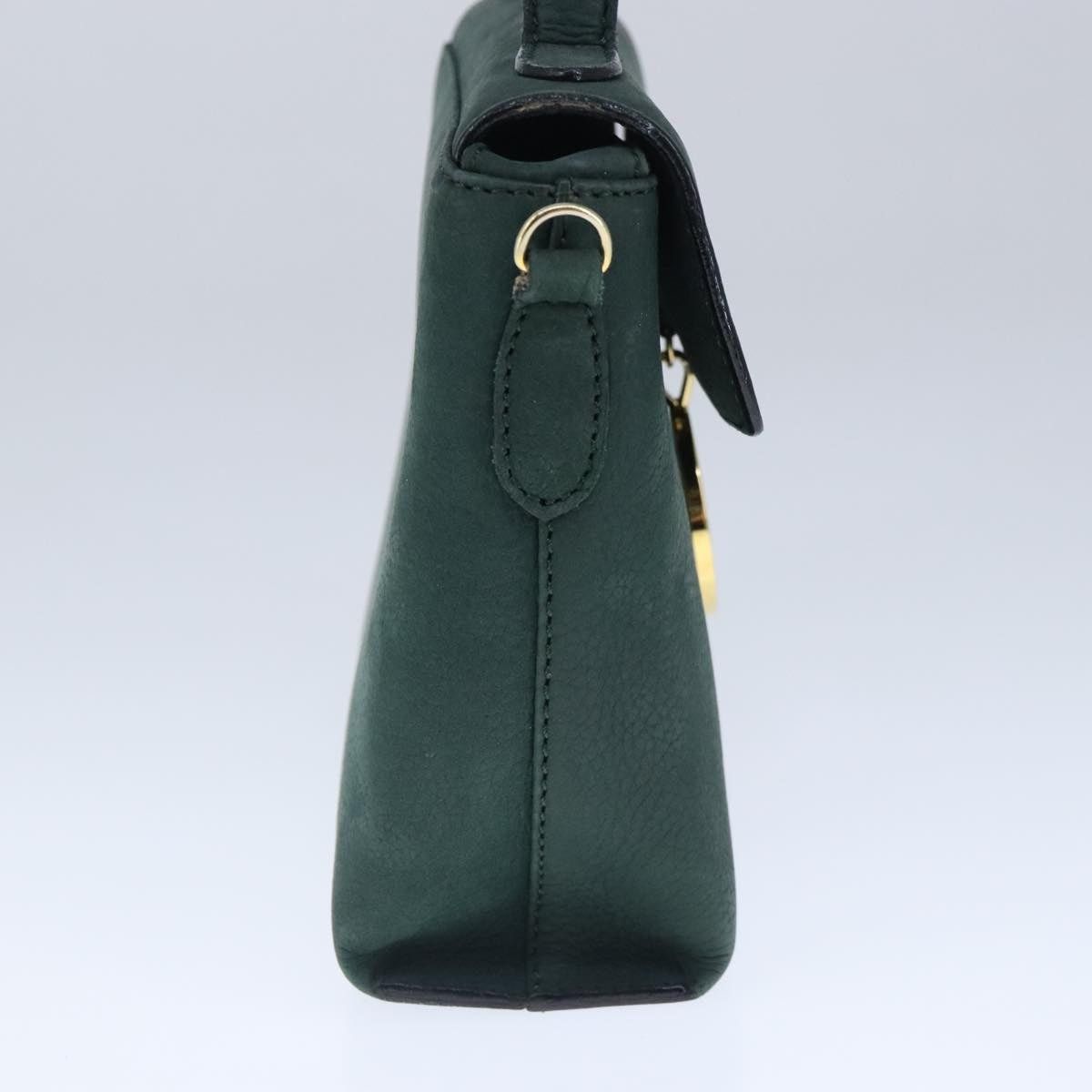 Celine CELINE Hand Bag Leather Green Gold Size ONE SIZE - 4 Thumbnail
