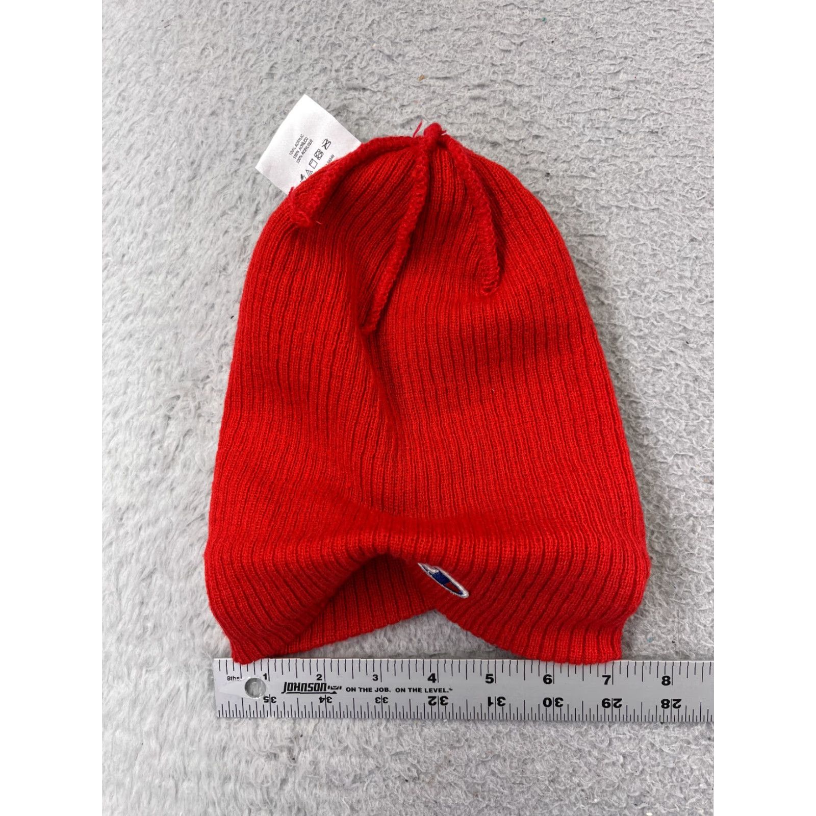 Champion Champion Beanie Headwear Adult One Size Red Knit 100% Acrylic Shirt? Size ONE SIZE - 4 Thumbnail