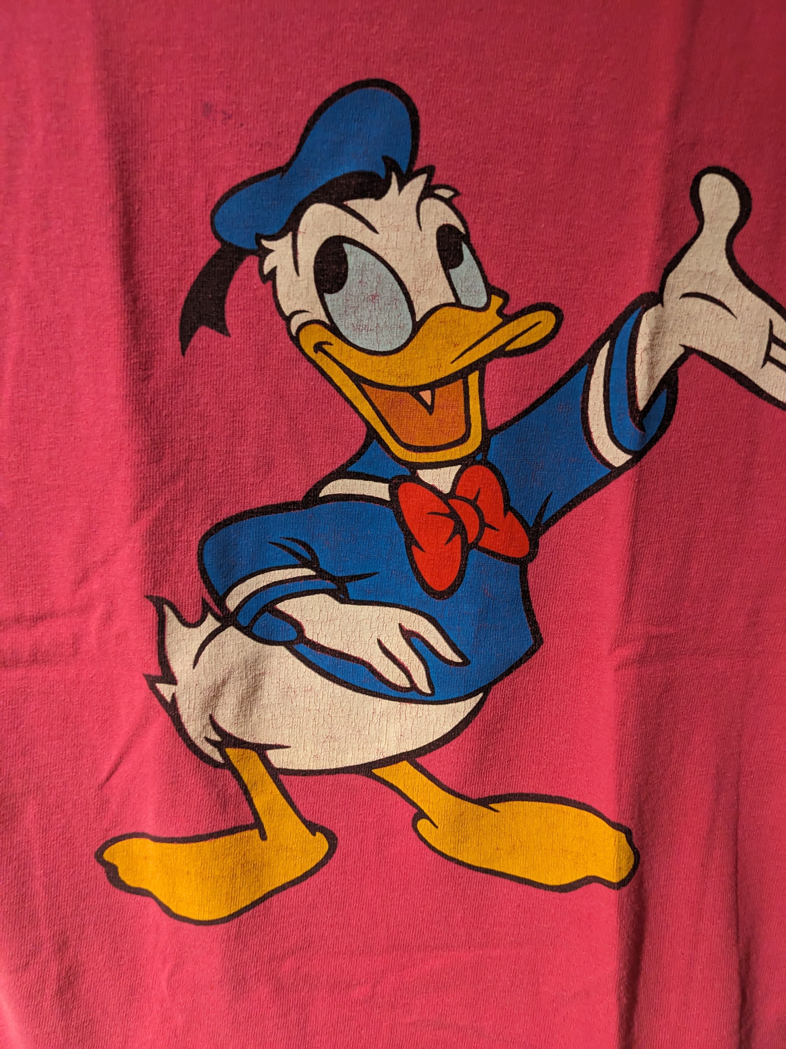 Disney × Vintage Vintage 90s Donald Duck Disney Character YOUTH Small T-Shirt Size US S / EU 44-46 / 1 - 2 Thumbnail