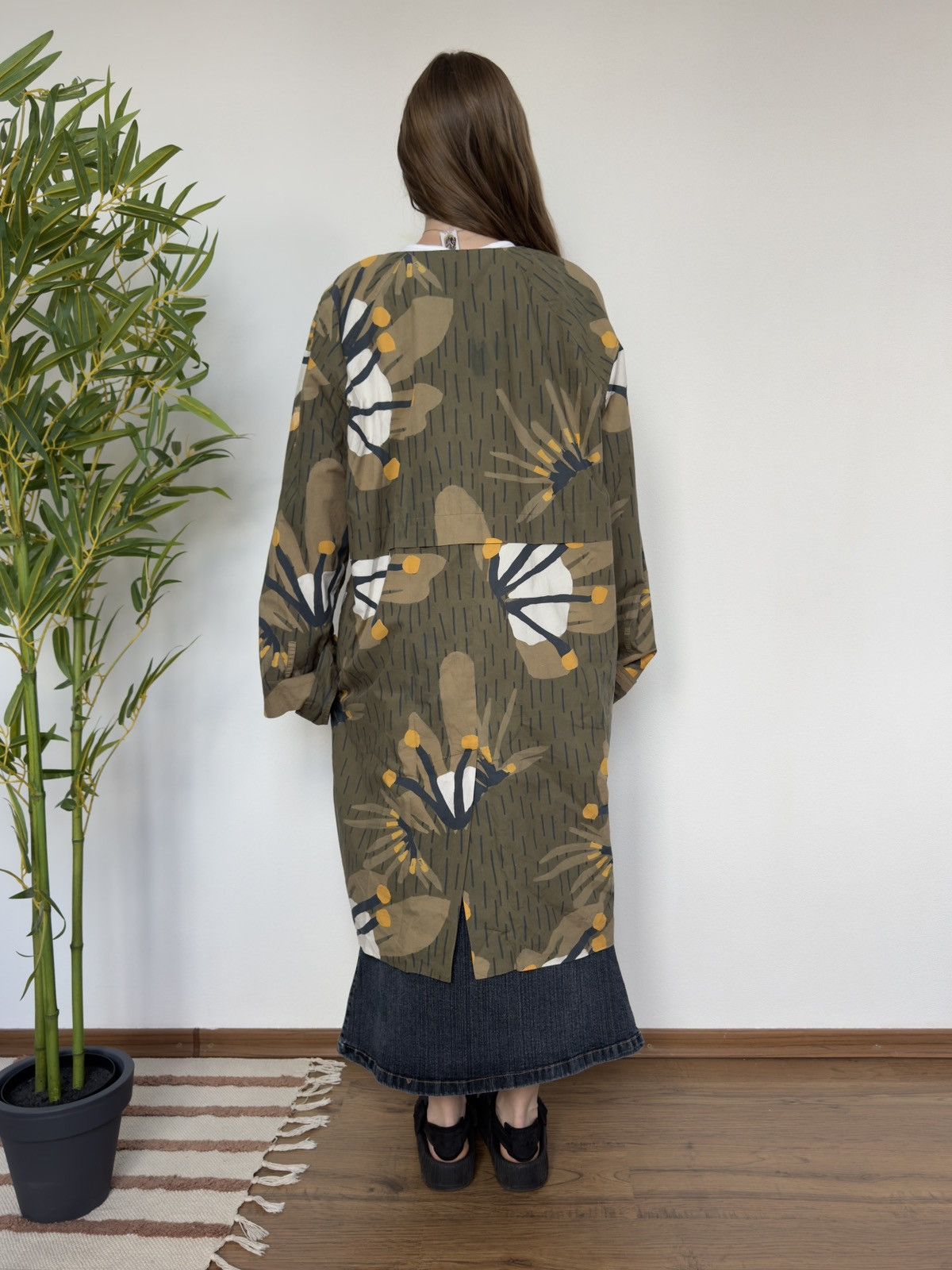 Vintage ISSEY MIYAKE STYLE FLOWERS SONIA DE NISCO RAINCOAT / COAT Size M / US 6-8 / IT 42-44 - 3 Thumbnail