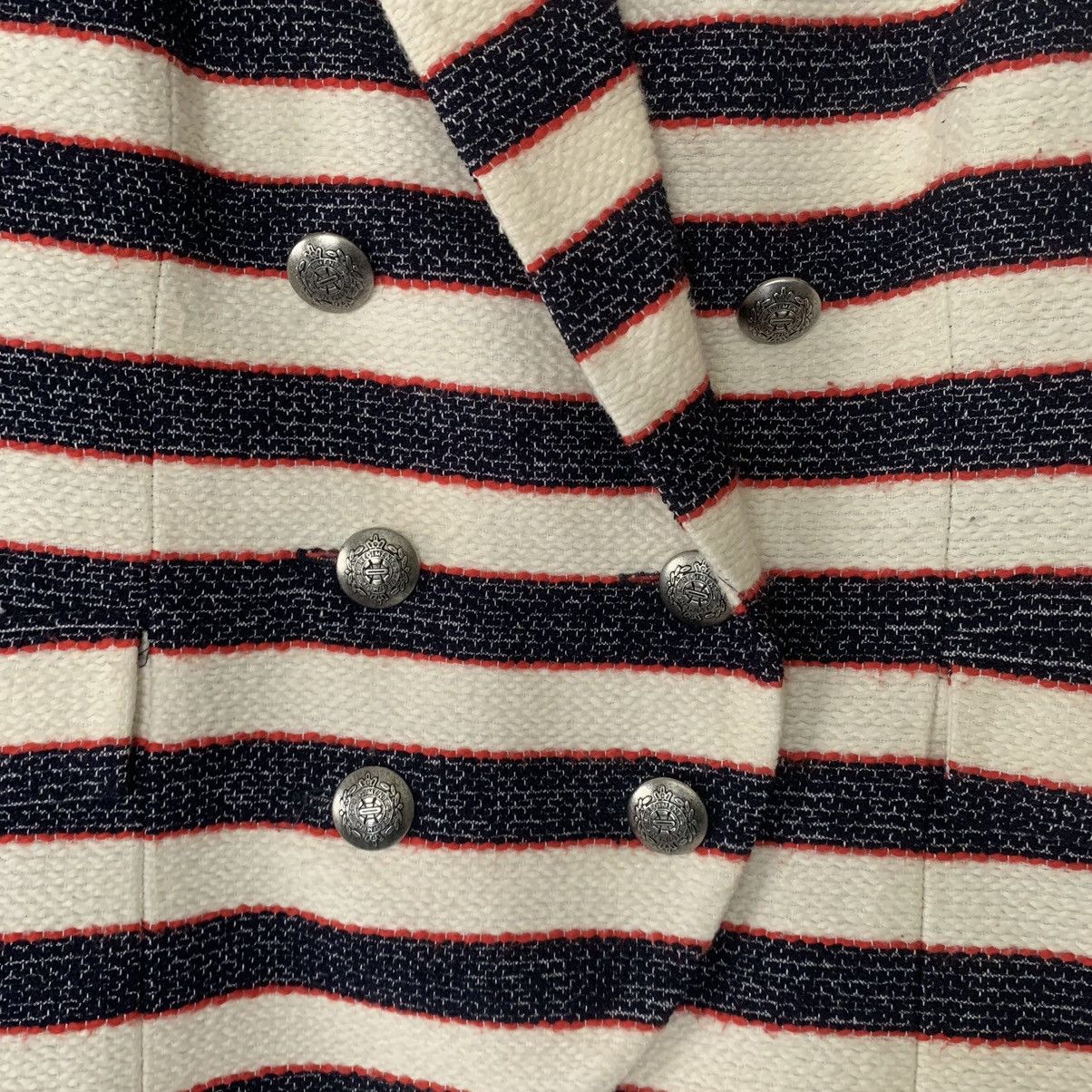 Nordstrom Striped Blue Red Blazer Size M / US 6-8 / IT 42-44 - 3 Thumbnail