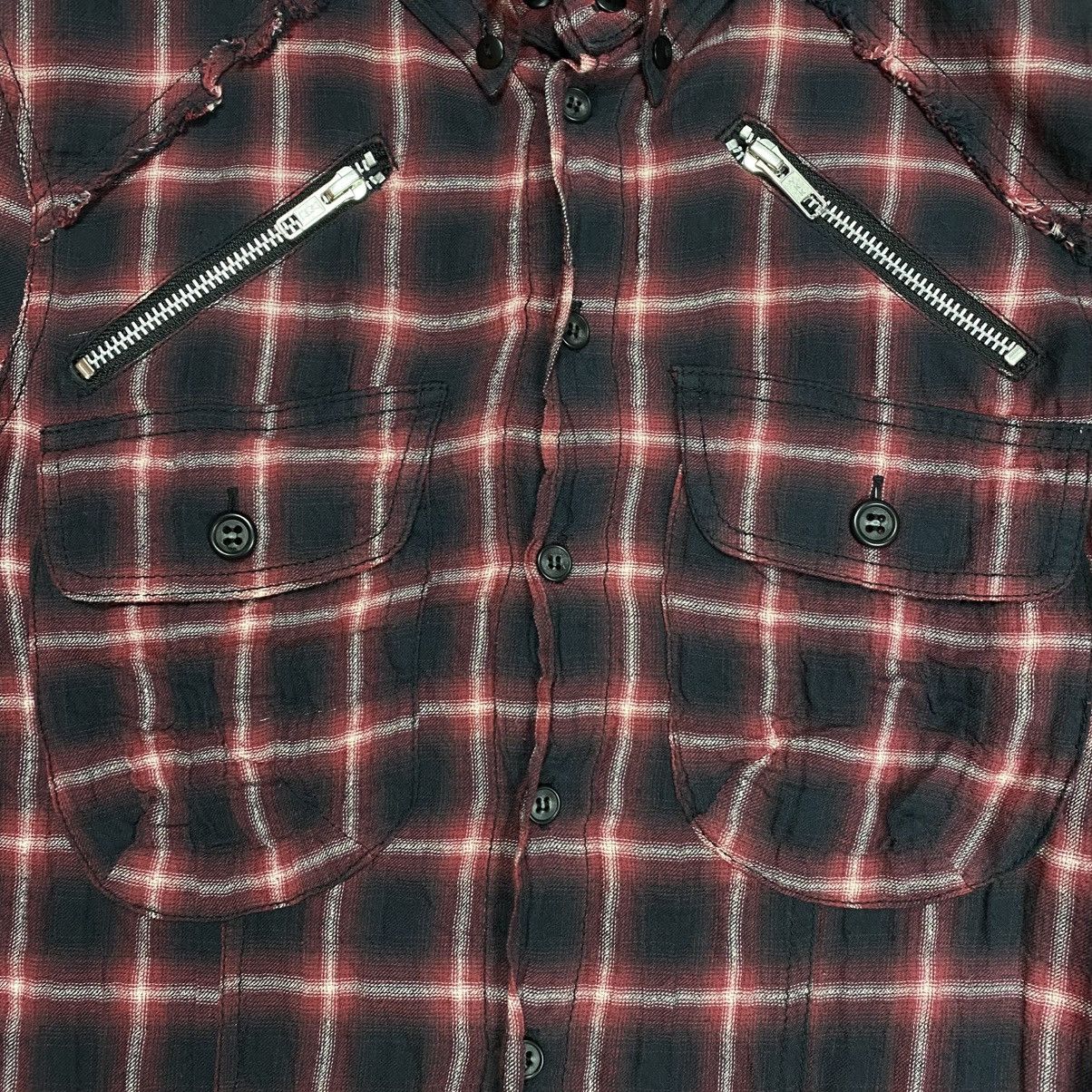 Le Grande Bleu (L.G.B.) LGB Distressed Plaid Flannel Shirts Size US XS / EU 42 / 0 - 10 Thumbnail