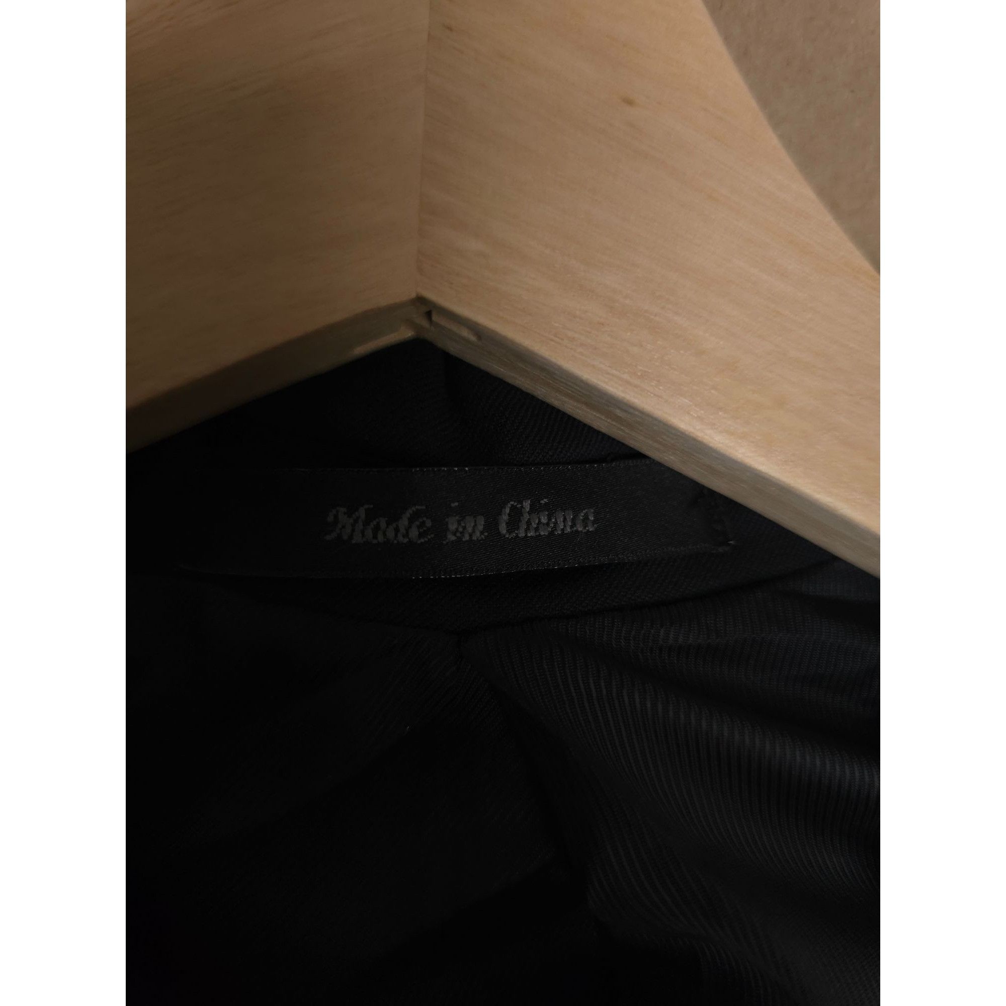 Calvin Klein Calvin Klein Mens Black Wool Blazer 46R Two-Button Suit Jack Size 46R - 9 Thumbnail
