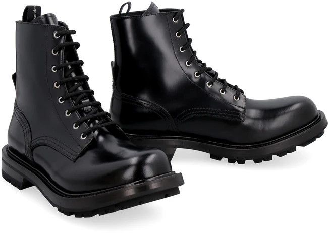 Alexander McQueen o1y1024 Ankle Boots in Black Size US 6 / EU 39 - 2 Thumbnail