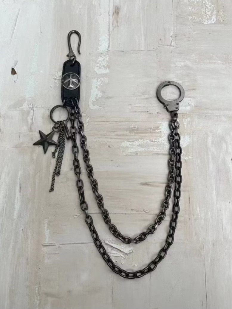 Japanese Brand × PPFM Rock Style music Japanese style harajuku chain brass wallet Size ONE SIZE - 2 Thumbnail