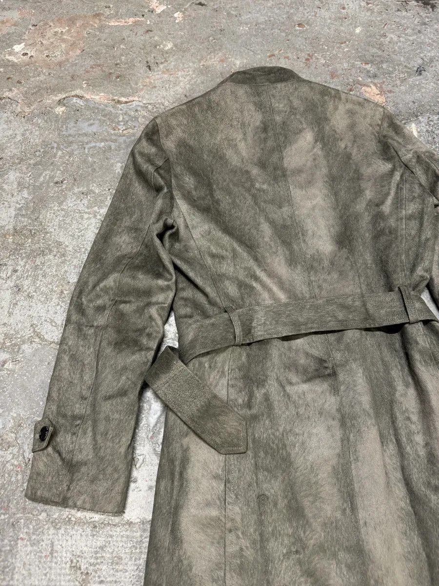 Tornado Mart × Vintage Tornado Mart Grey Suede Belted Trench Jacket Size US S / EU 44-46 / 1 - 6 Thumbnail