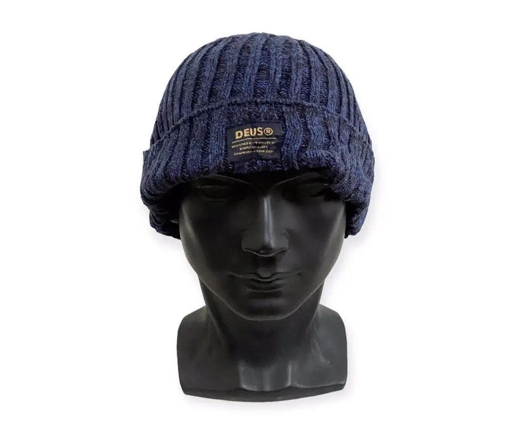 Deus Ex Machina × Vintage Deus Ex Machina Plain Beanie Hat Size ONE SIZE - 1 Thumbnail