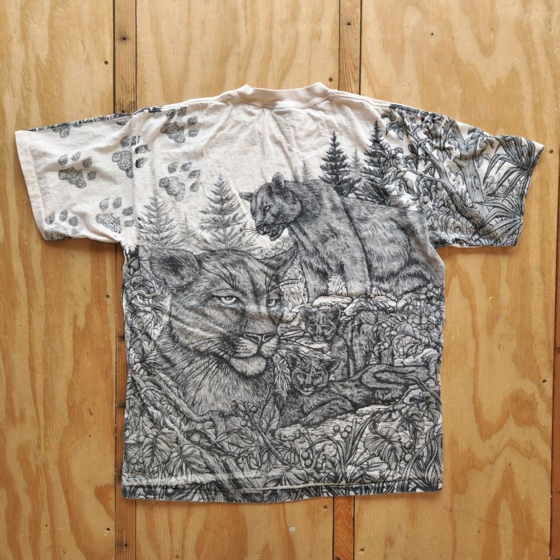 Vintage Vintage Nature All Over Mountain Lion Outdoors AOP Double Size US XL / EU 56 / 4 - 4 Thumbnail