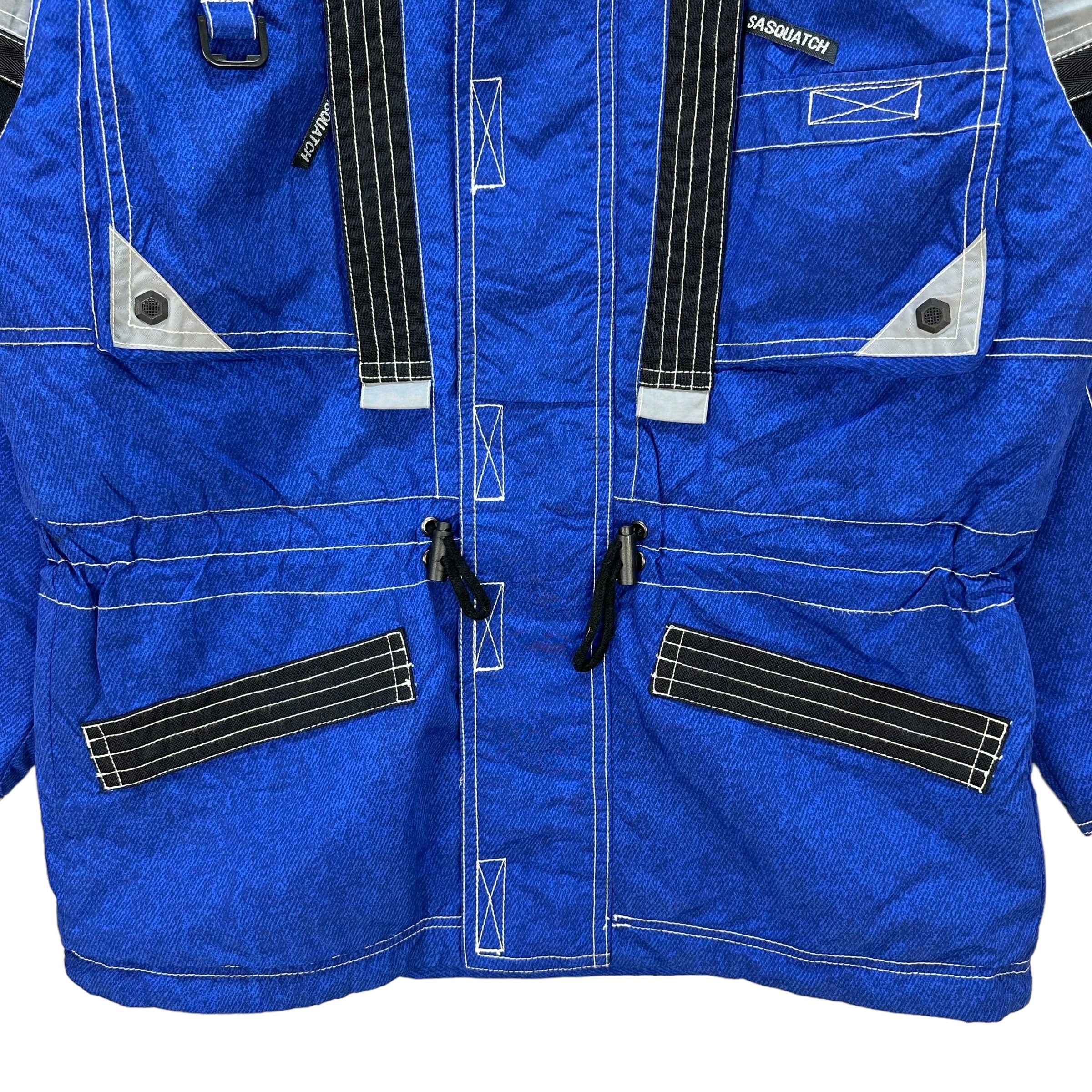 Japanese Brand SASQUATCH Blue Hooded Ski Jacket #A34-0775 Size US L / EU 52-54 / 3 - 4 Thumbnail