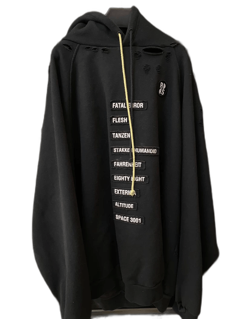 Raf Simons Raf Simons Hoodie with Distressed Details Size US XS / EU 42 / 0 - 1 Thumbnail