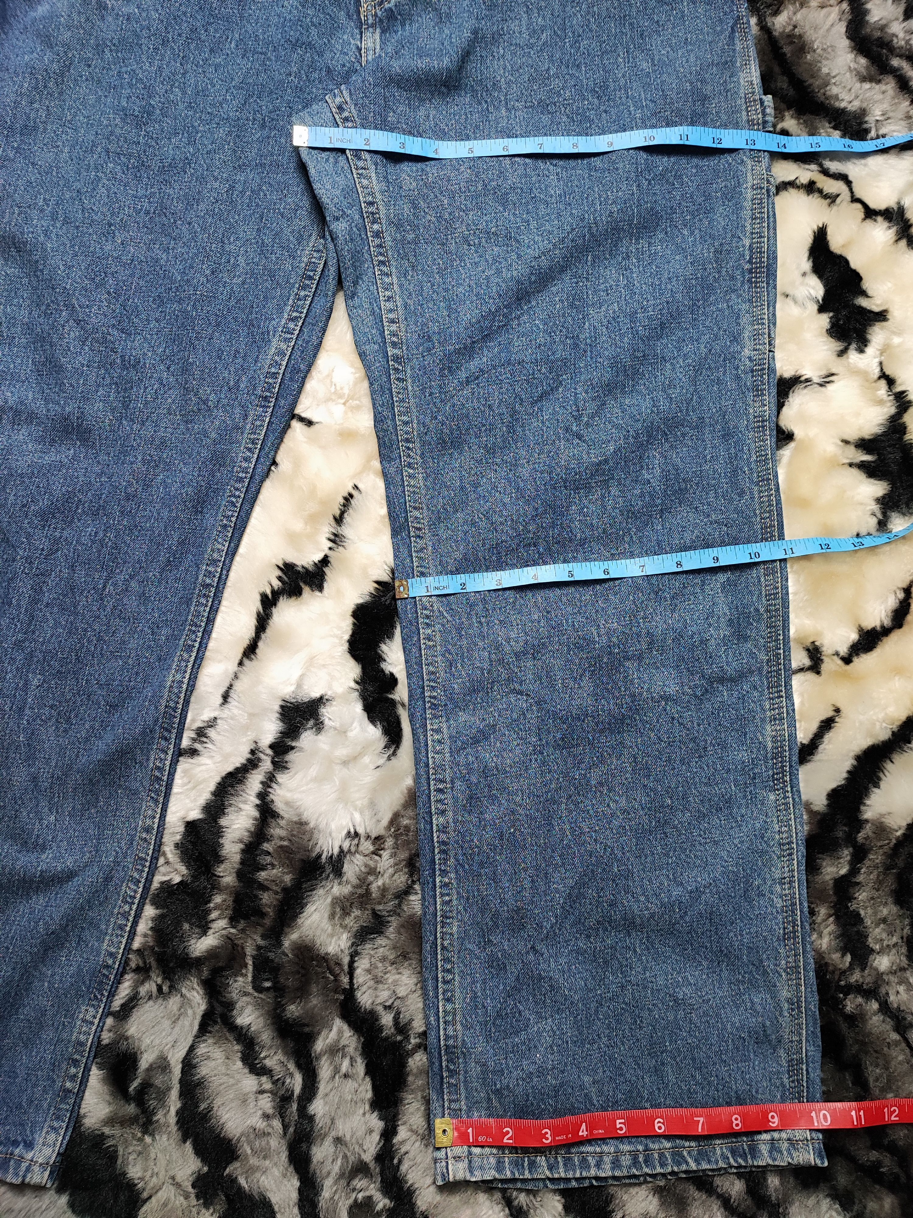Faded Glory × Vintage Crazy Vintage Baggy Carpenter Jeans Size US 38 / EU 54 - 8 Thumbnail