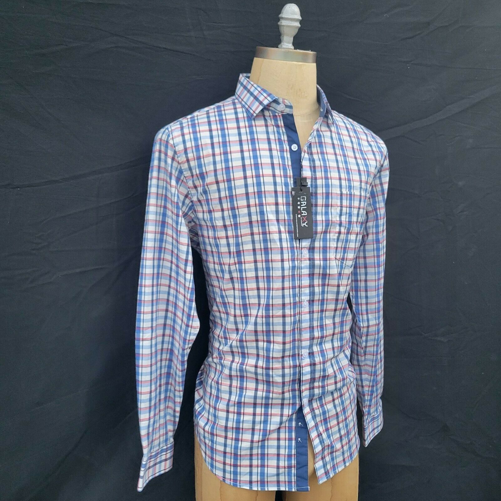 Other Men's Galaxy By Harvic Slim Fit Dress Shirt. Large Size US L / EU 52-54 / 3 - 2 Thumbnail