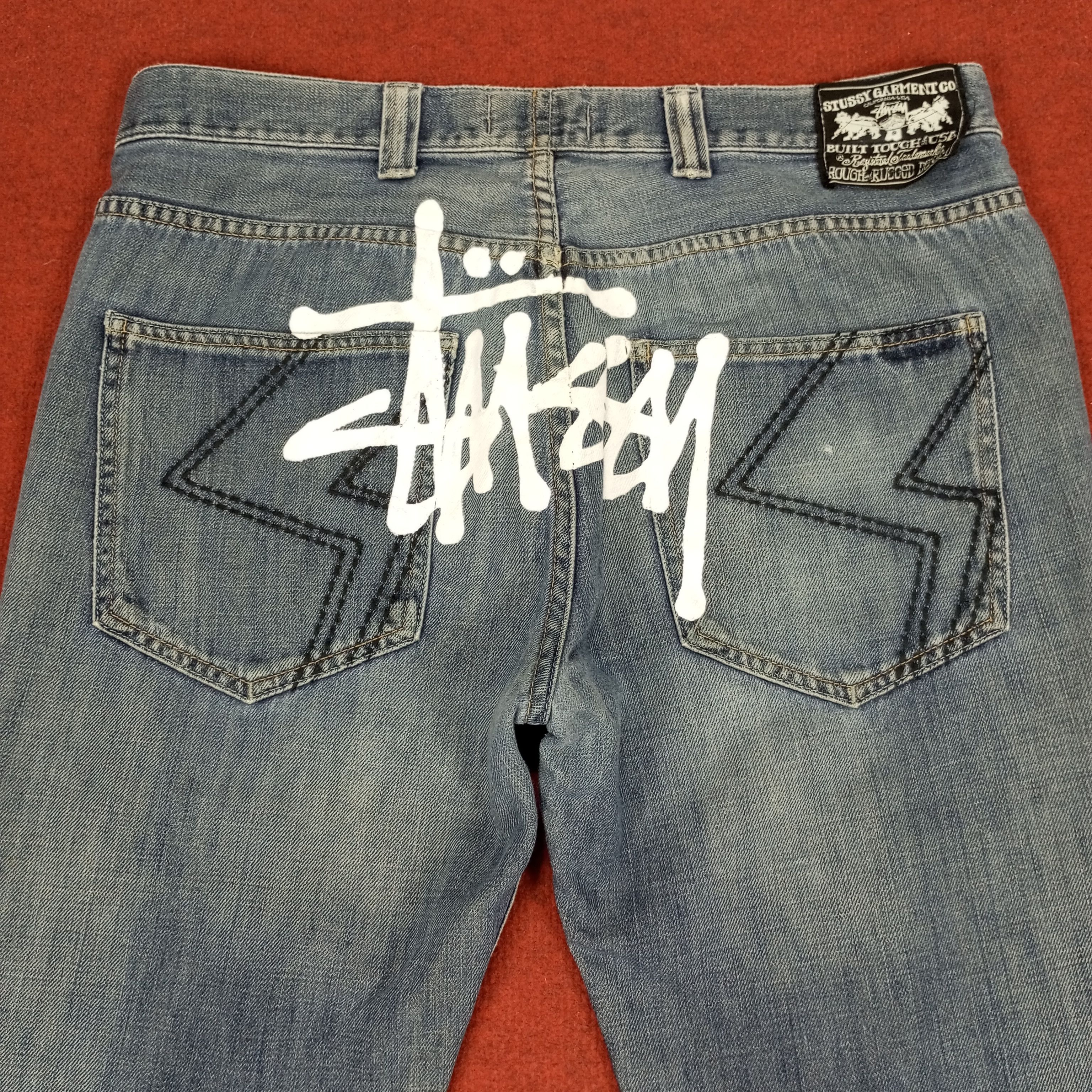 Stussy Stussy Streetwear Skateboard Custom Art Logo Style Jeans Size US 35 - 2 Thumbnail