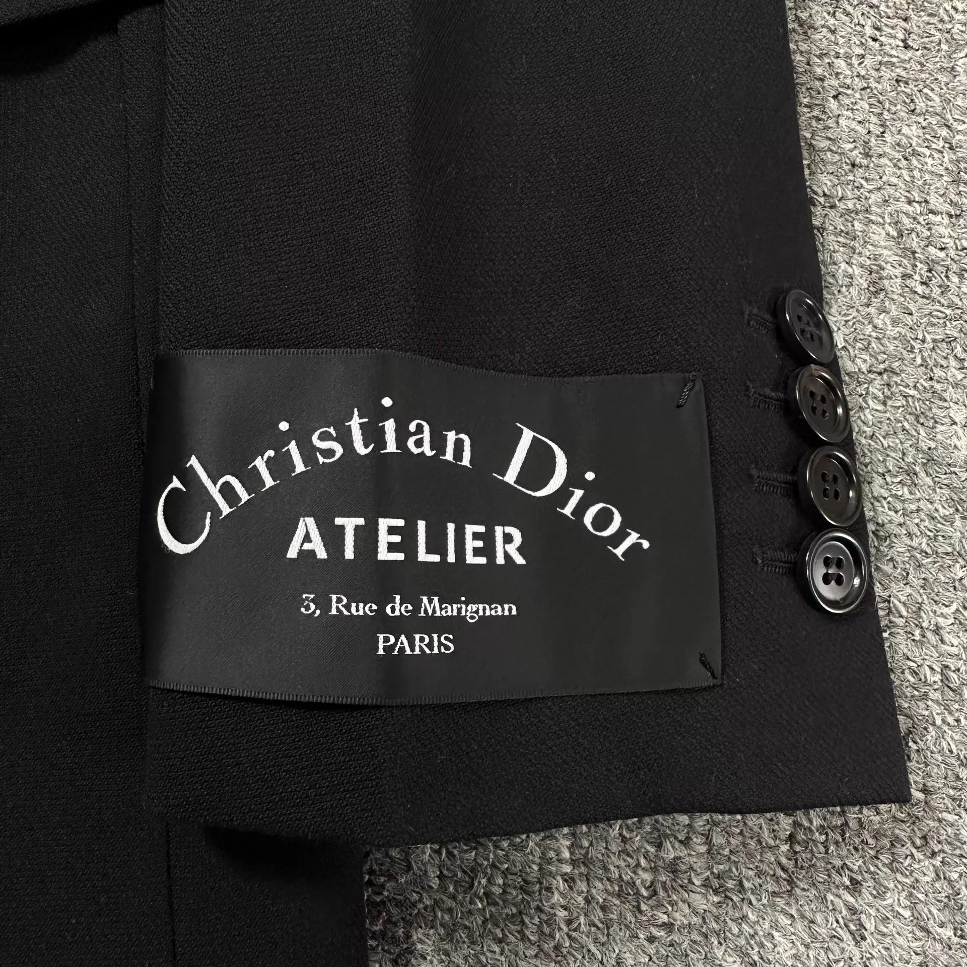 Dior Dior Homme 18fw white line armband wool suit 48 Kva final Size 48L - 3 Thumbnail
