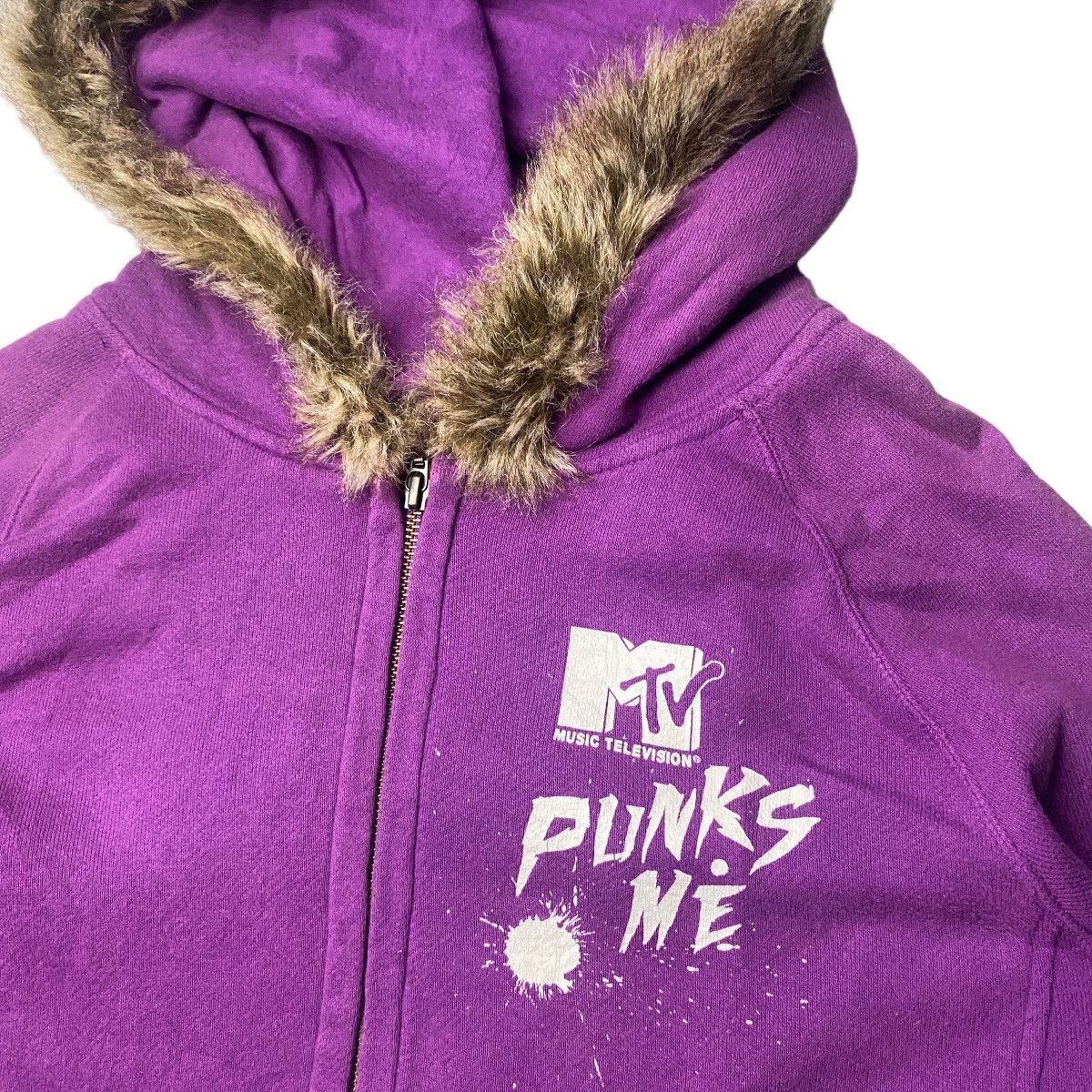Beauty Beast × If Six Was Nine × Le Grande Bleu (L.G.B.) 2000's MTV Punk Fur Hoodie Lgb Style Size US L / EU 52-54 / 3 - 4 Thumbnail