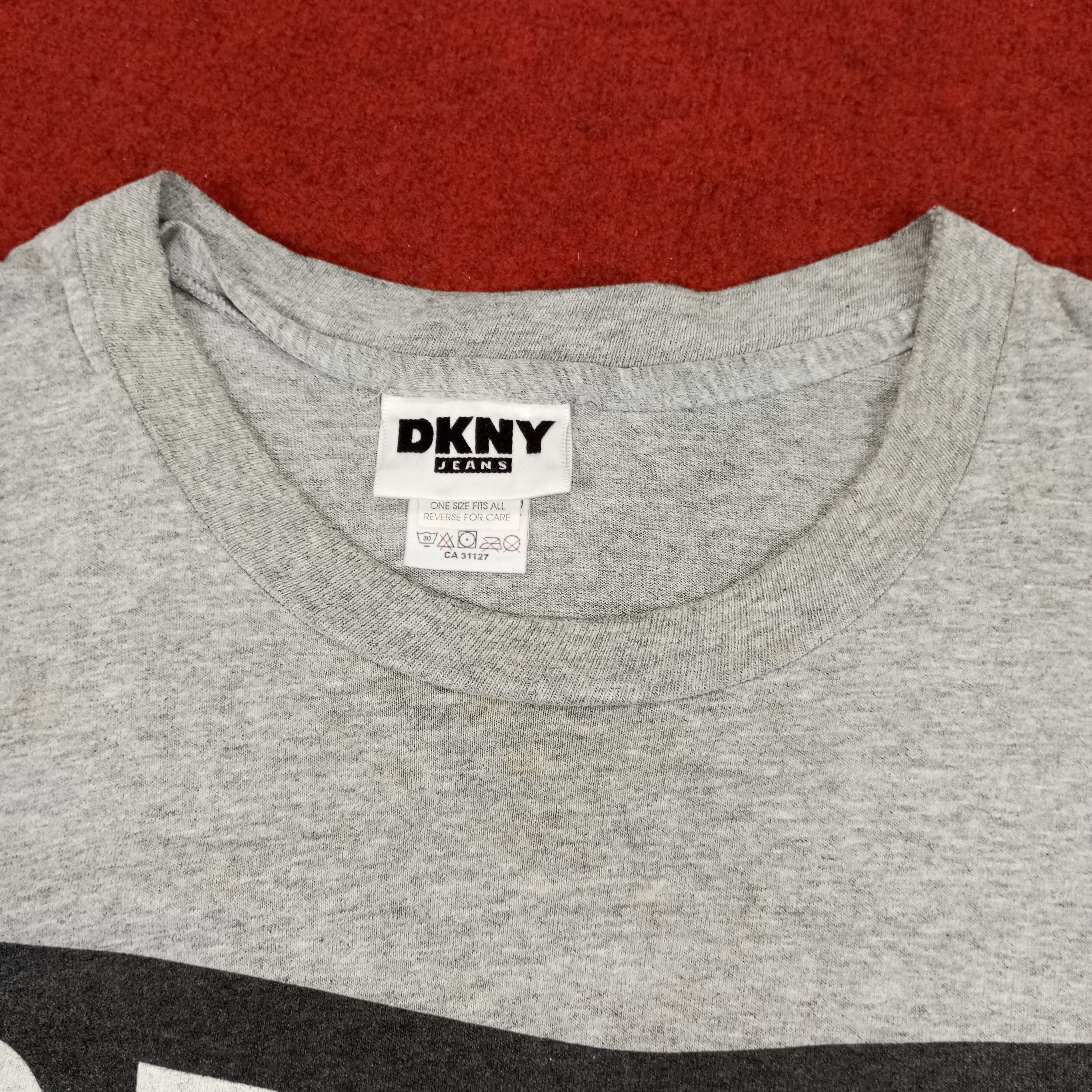 DKNY × Vintage DKNY Streetwear Style Vintage Tshirt Spellout Size US XL / EU 56 / 4 - 4 Thumbnail