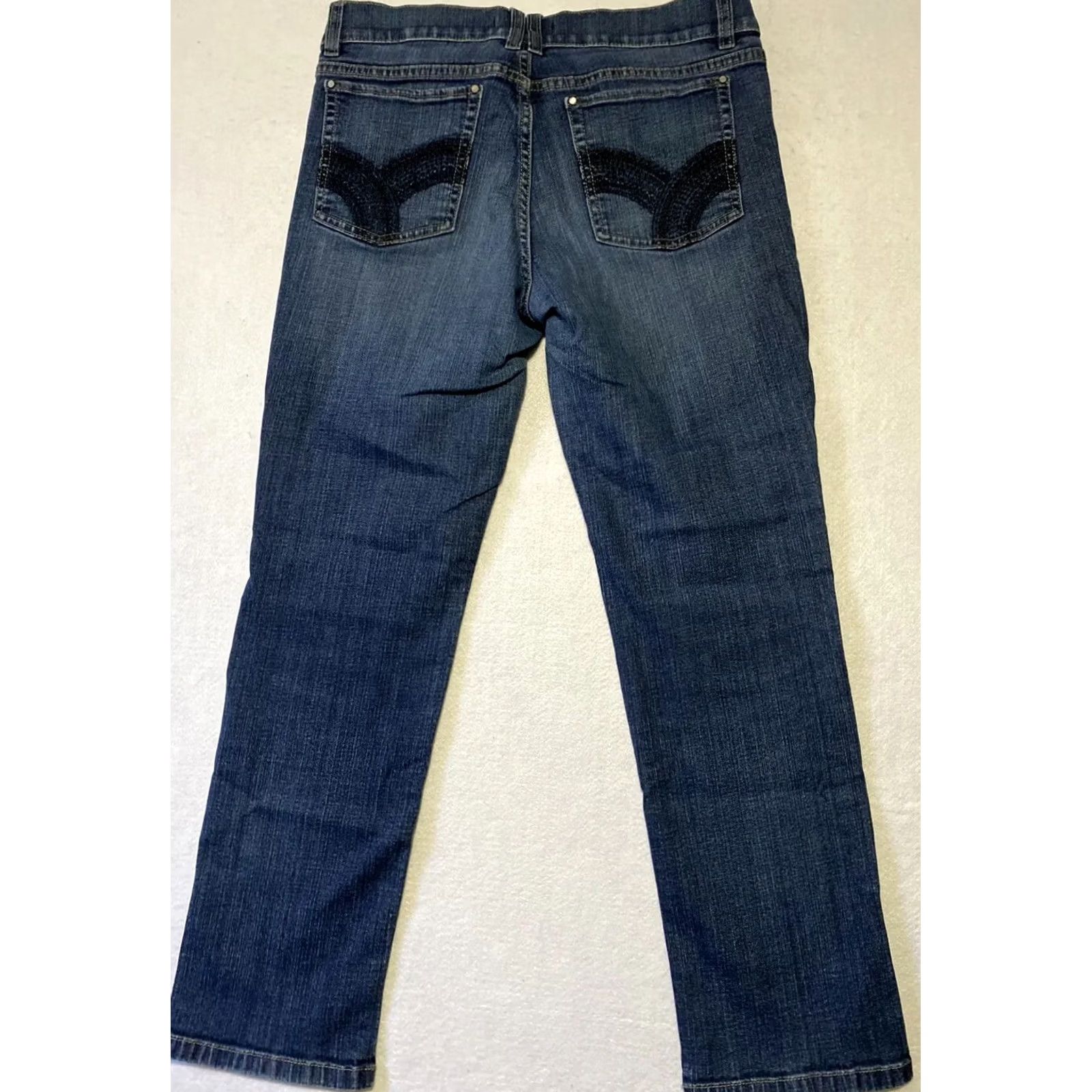 White House Black Market White House Black Market Jeans Women Size 8 Blue Cotton Polyester Elastane Regular Inseam 25" Waist 30" Vintage No Size 30" / US 8 / IT 44 - 7 Thumbnail