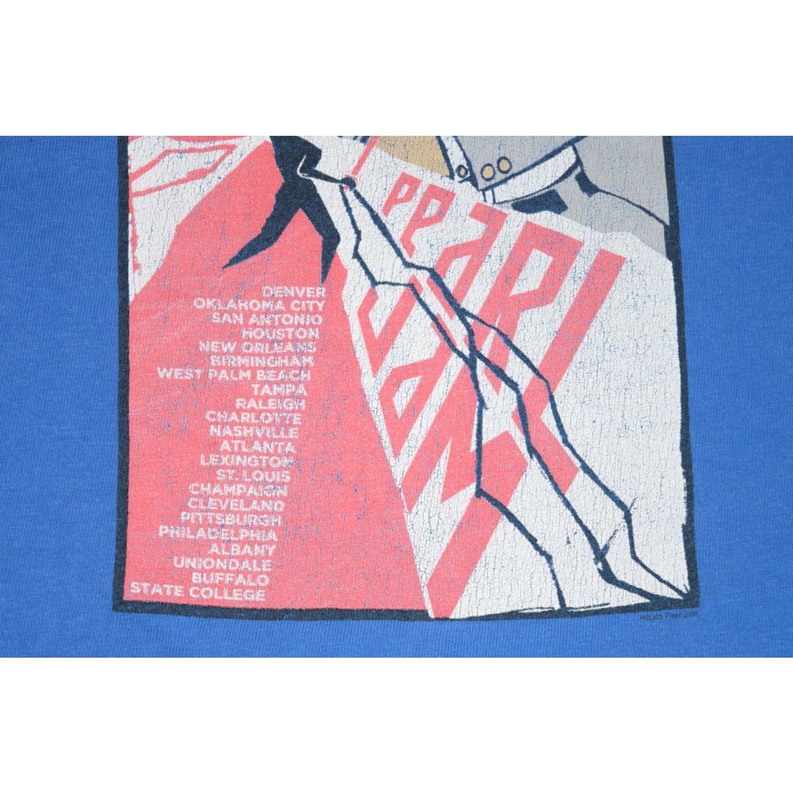 Vintage VINTAGE PEARL JAM 2003 TOUR SHIRT Graphic Tee Unisex Large Blue Grunge Rock Concert Size US L / EU 52-54 / 3 - 7 Thumbnail