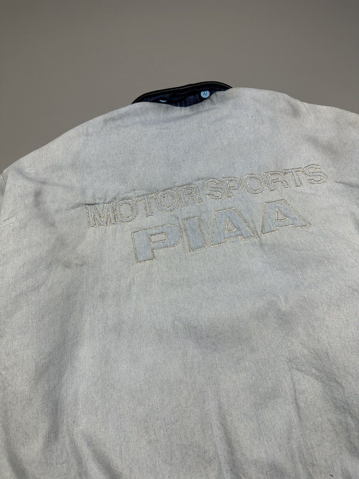 If Six Was Nine Vintage Piaa Motor Sports Denim Jacket Size US XXL / EU 58 / 5 - 18 Thumbnail