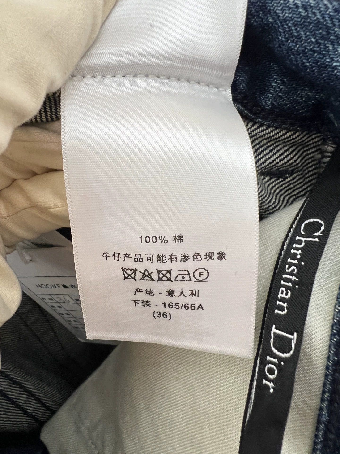 Dior DIOR blue cuffed jeans 36 new Size 26" / US 2 / IT 38 - 4 Thumbnail