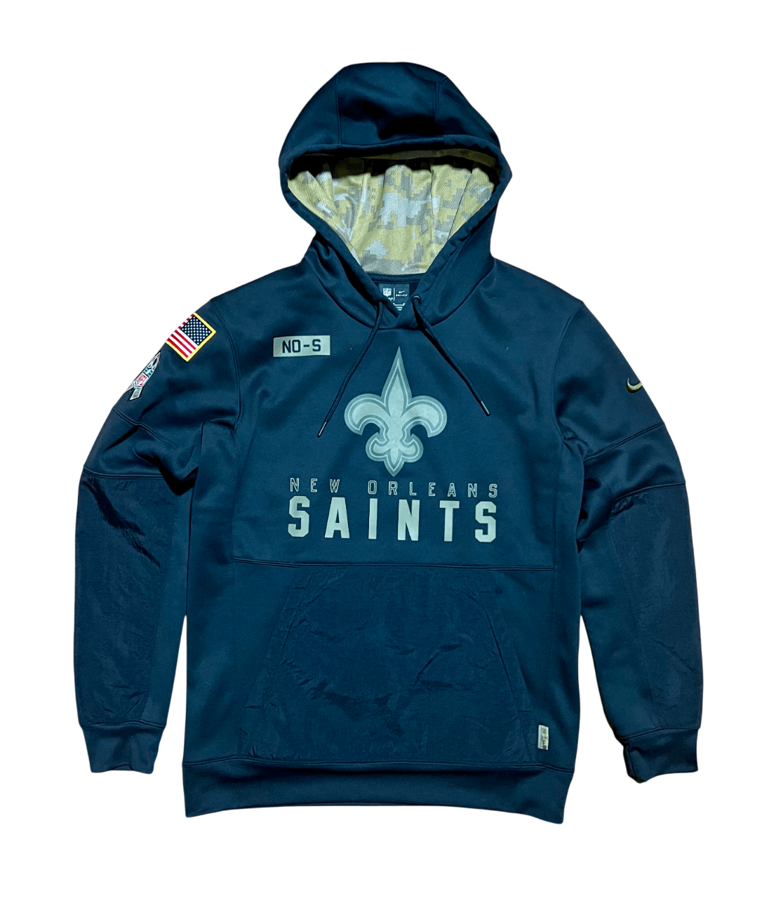 Nike New Orleans Saints Salute To Service Nike On Field Hoodie Size US M / EU 48-50 / 2 - 1 Thumbnail