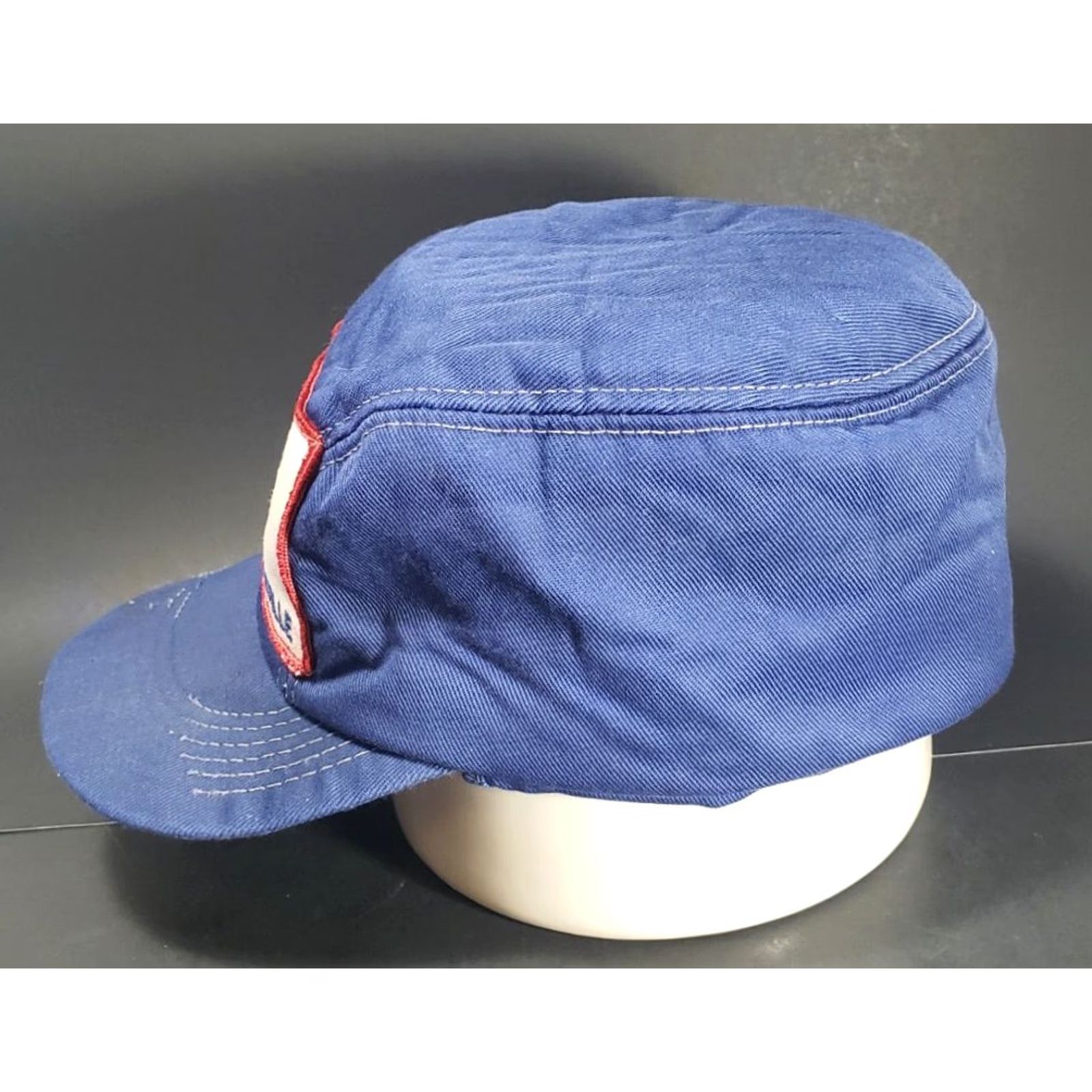 Vintage VTG FARMERS ELEVATOR COOP SPENCER LANGDON GREENVILLE EAR FLAP CO-OP BLUE CAP HAT Size ONE SIZE - 3 Thumbnail