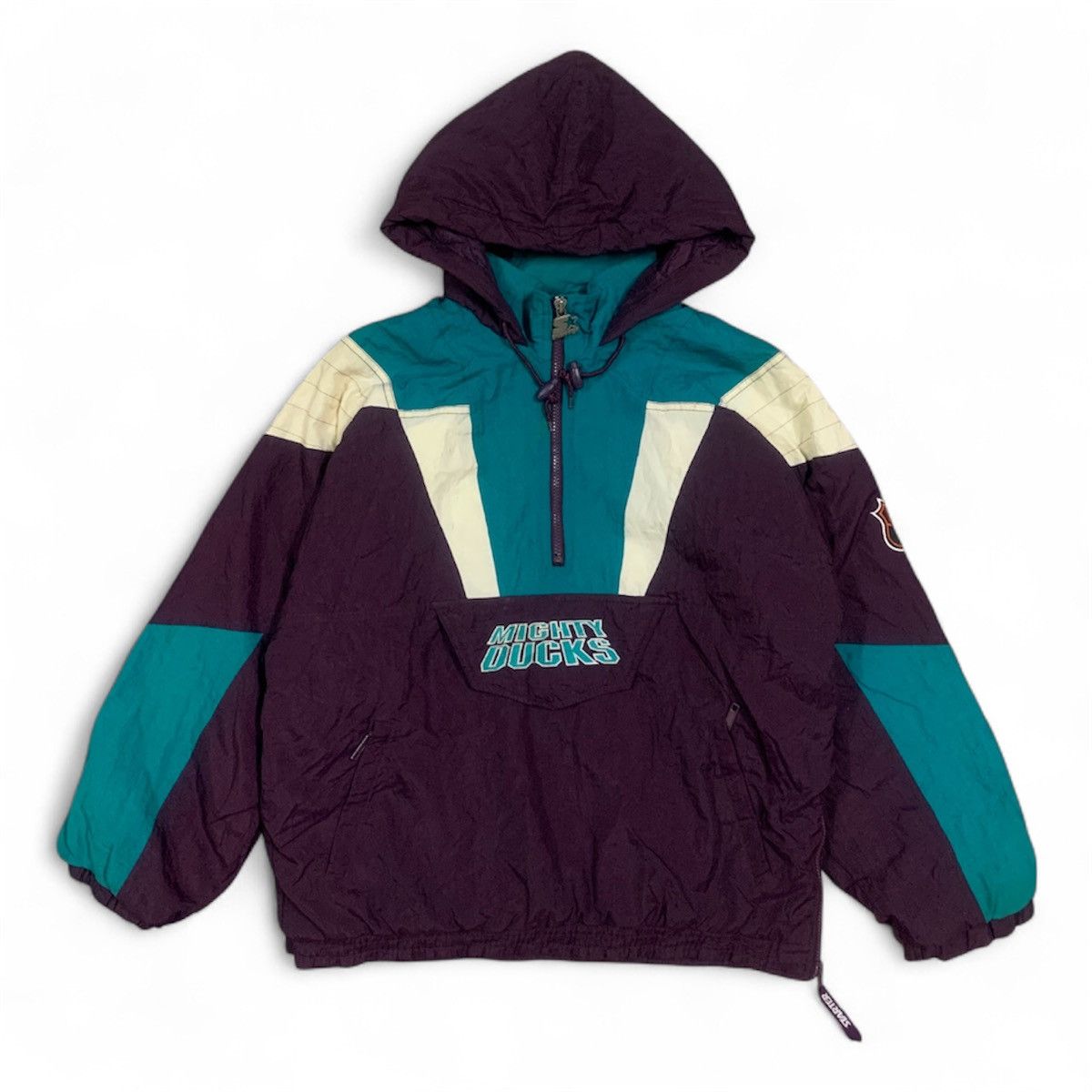 Starter Vtg 90's Mighty Ducks of Anaheim NHL Starter Jacket Size US L / EU 52-54 / 3 - 1 Thumbnail