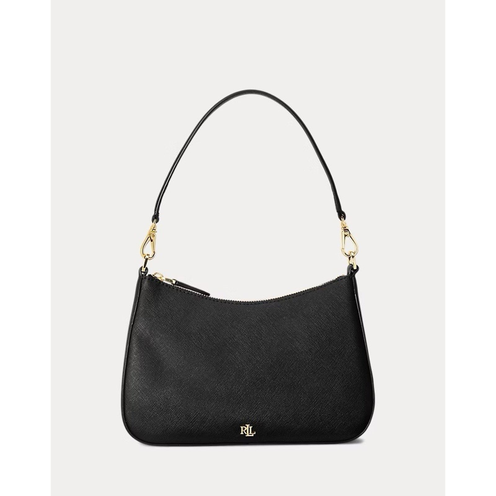 Lauren Ralph Lauren NWT Ralph Lauren Crosshatch Leather Medium Danni Bag Black Size ONE SIZE - 6 Thumbnail