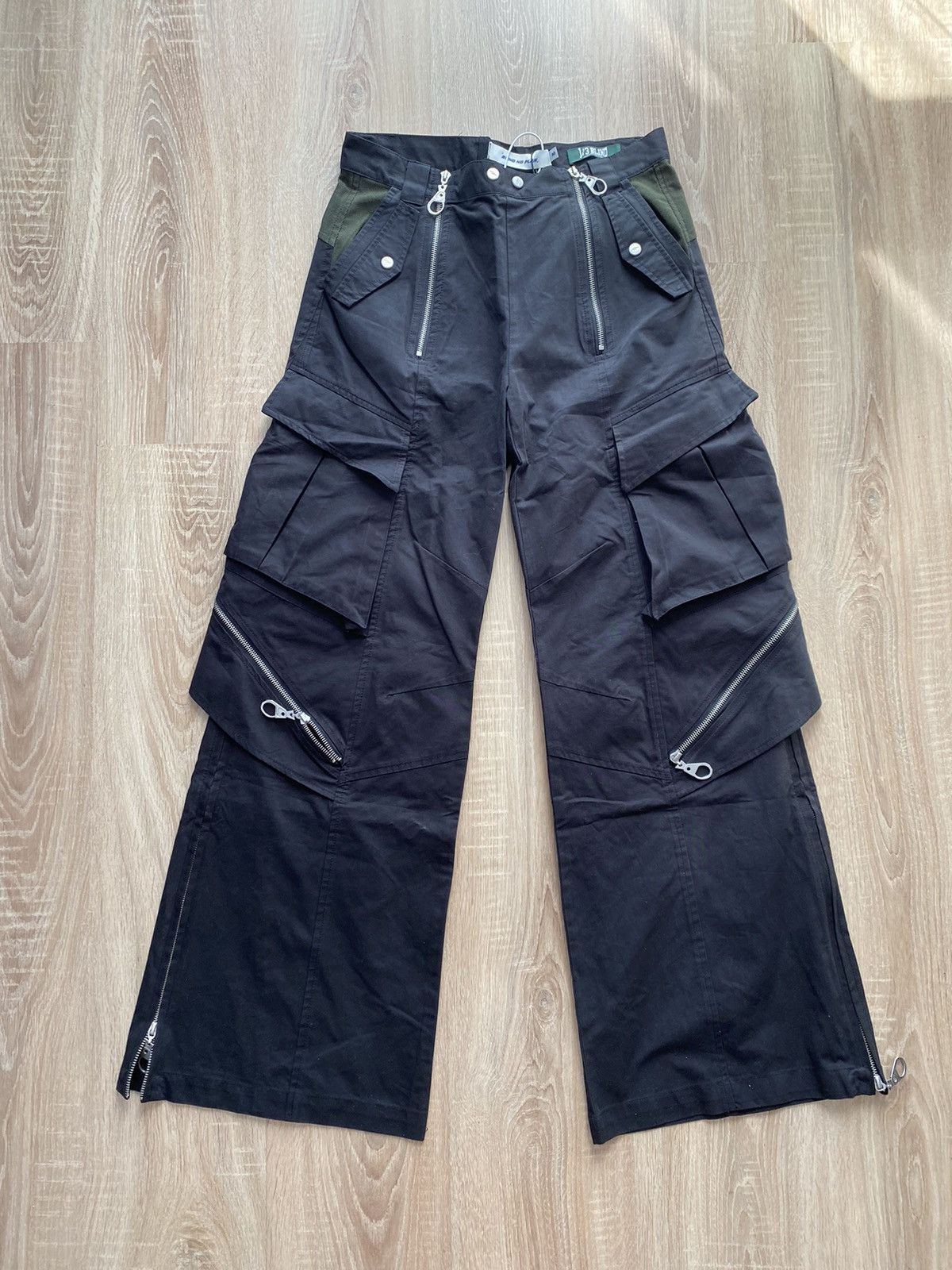 Japanese Brand Blind/No Plan Multi Zipper Spliced Workpants Size US 42 / EU 58 - 1 Thumbnail