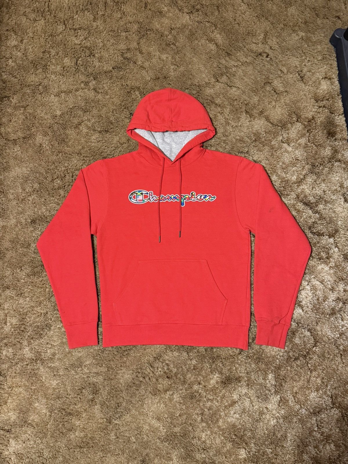 Champion Champion Flag Logo Hoodie Red Small Size US S / EU 44-46 / 1 - 1 Thumbnail