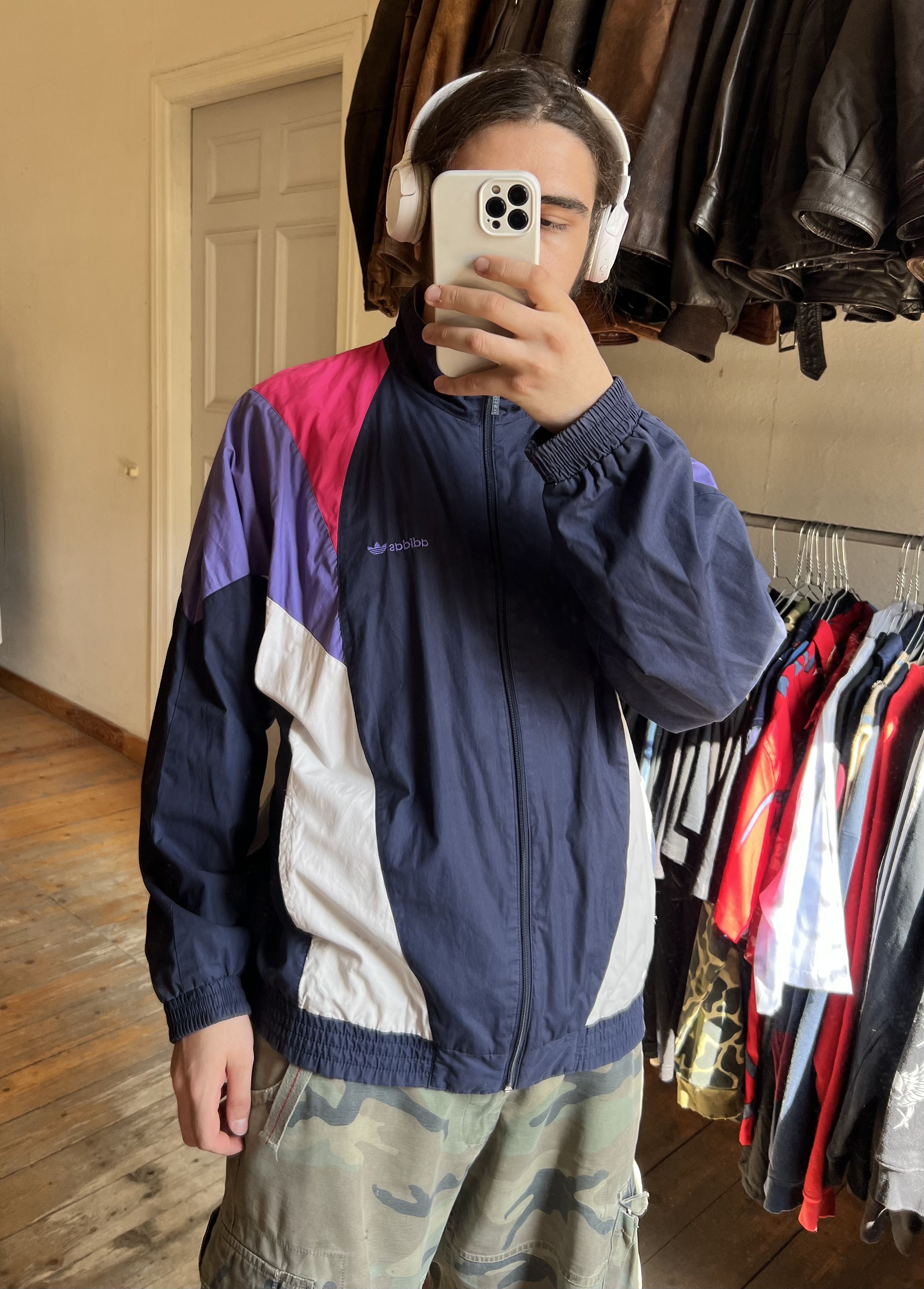 Other Adidas Vintage Nylon Retro Sport Olympic Jacket 1980s Size US XXL / EU 58 / 5 - 3 Thumbnail