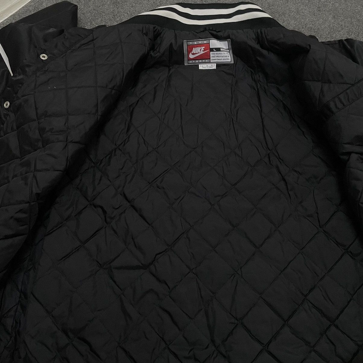 Nike × Vintage Vintage 2000s Nike Team Baseball Jacket Size US XL / EU 56 / 4 - 13 Thumbnail