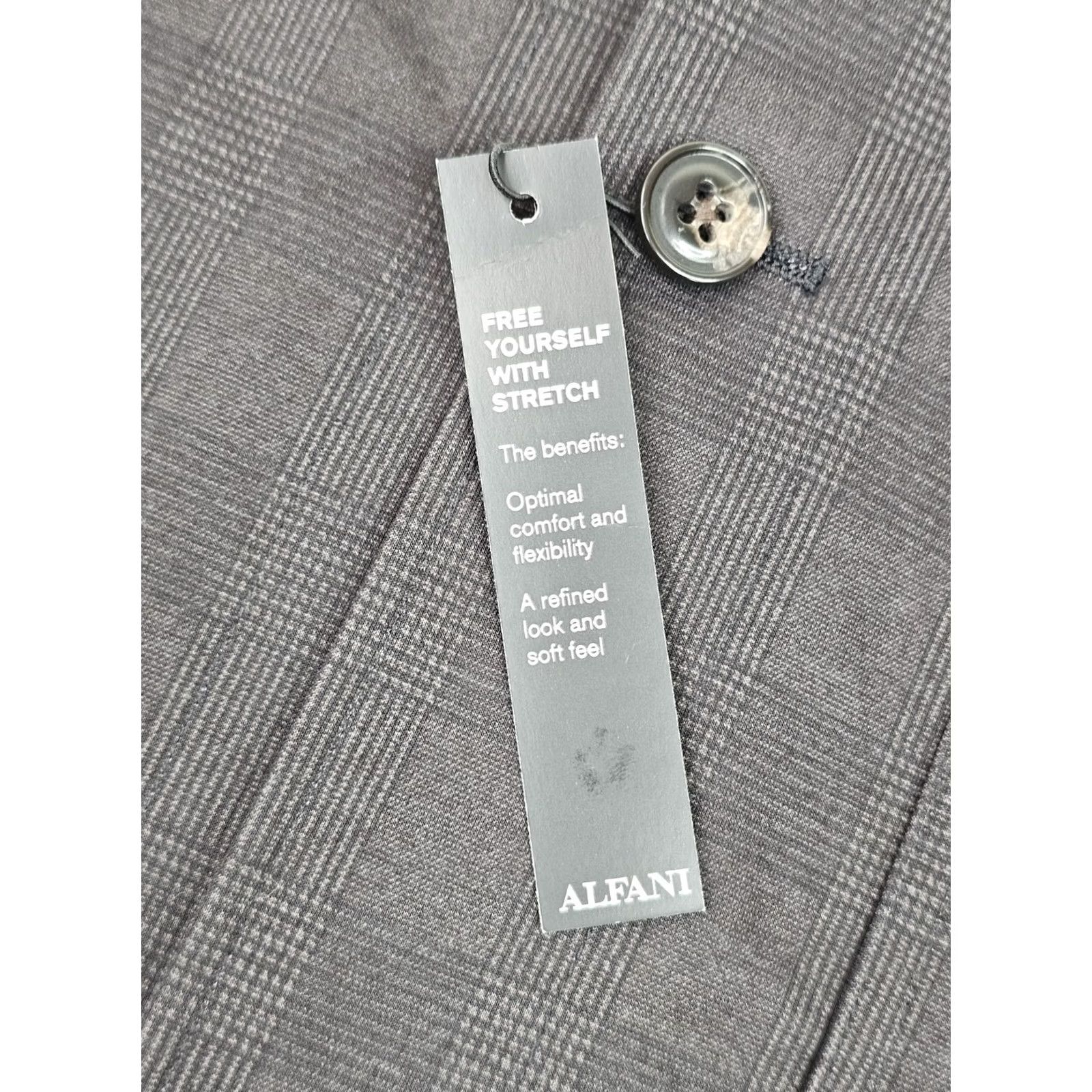 Alfani Alfani Charcoal Prince of Wales Glen Plaid Button Shirt Men XL NWT Size US XL / EU 56 / 4 - 4 Thumbnail