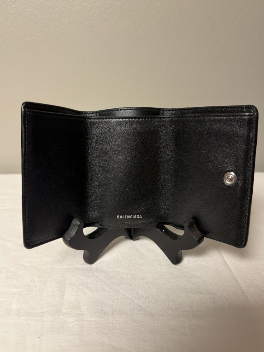 Balenciaga BALENCIAGA Everyday Mini Papier Floral Trifold Wallet Leath Size ONE SIZE - 8 Thumbnail