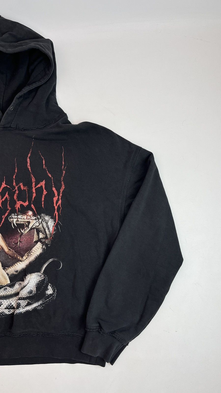 Misbhv MISBHV Snake Oversized Distressed Hoodie Size US M / EU 48-50 / 2 - 2 Thumbnail