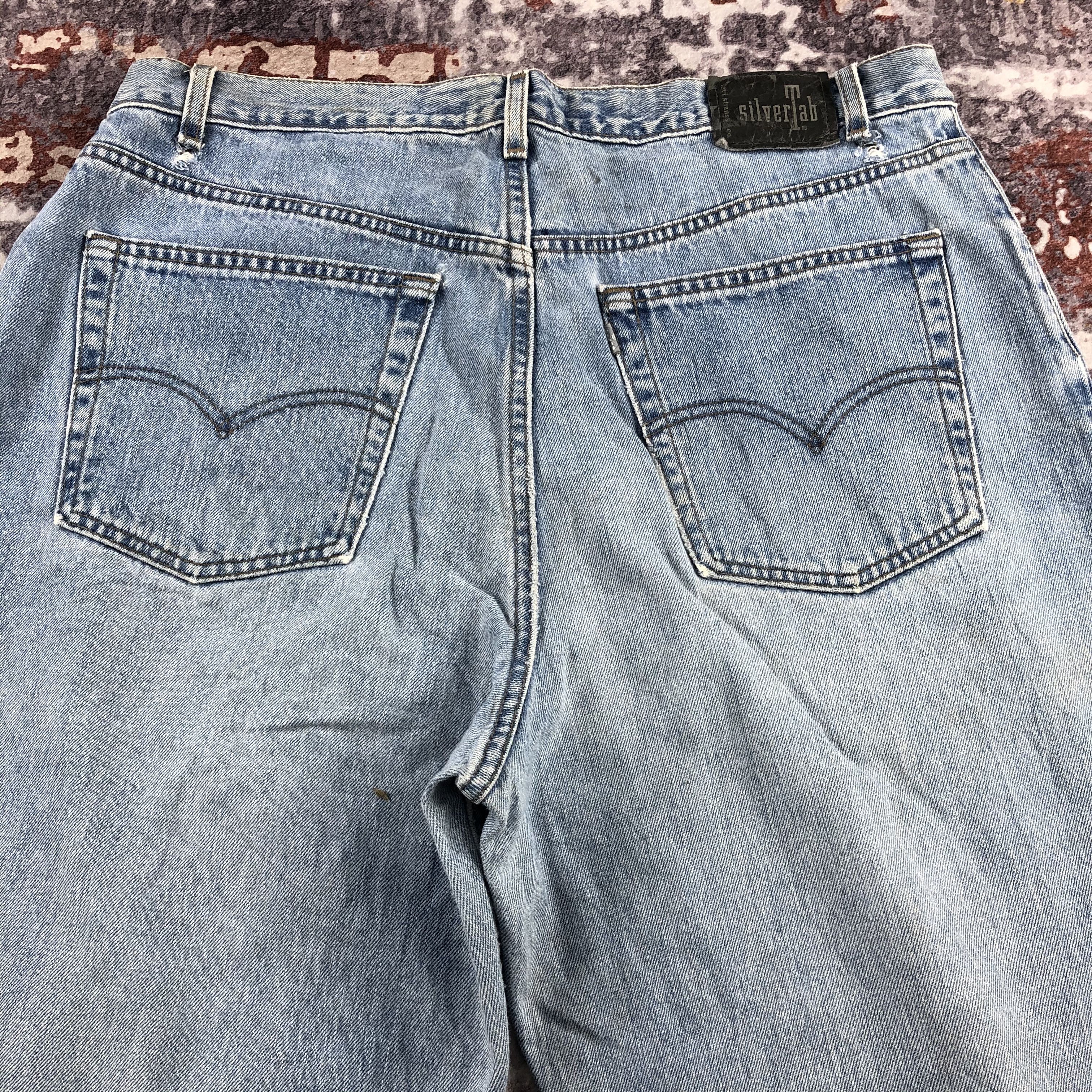 Levi's × Vintage Vintage 90s Blue Wash Levis SilverTab Jeans-JM2529 Size US 39 - 5 Thumbnail