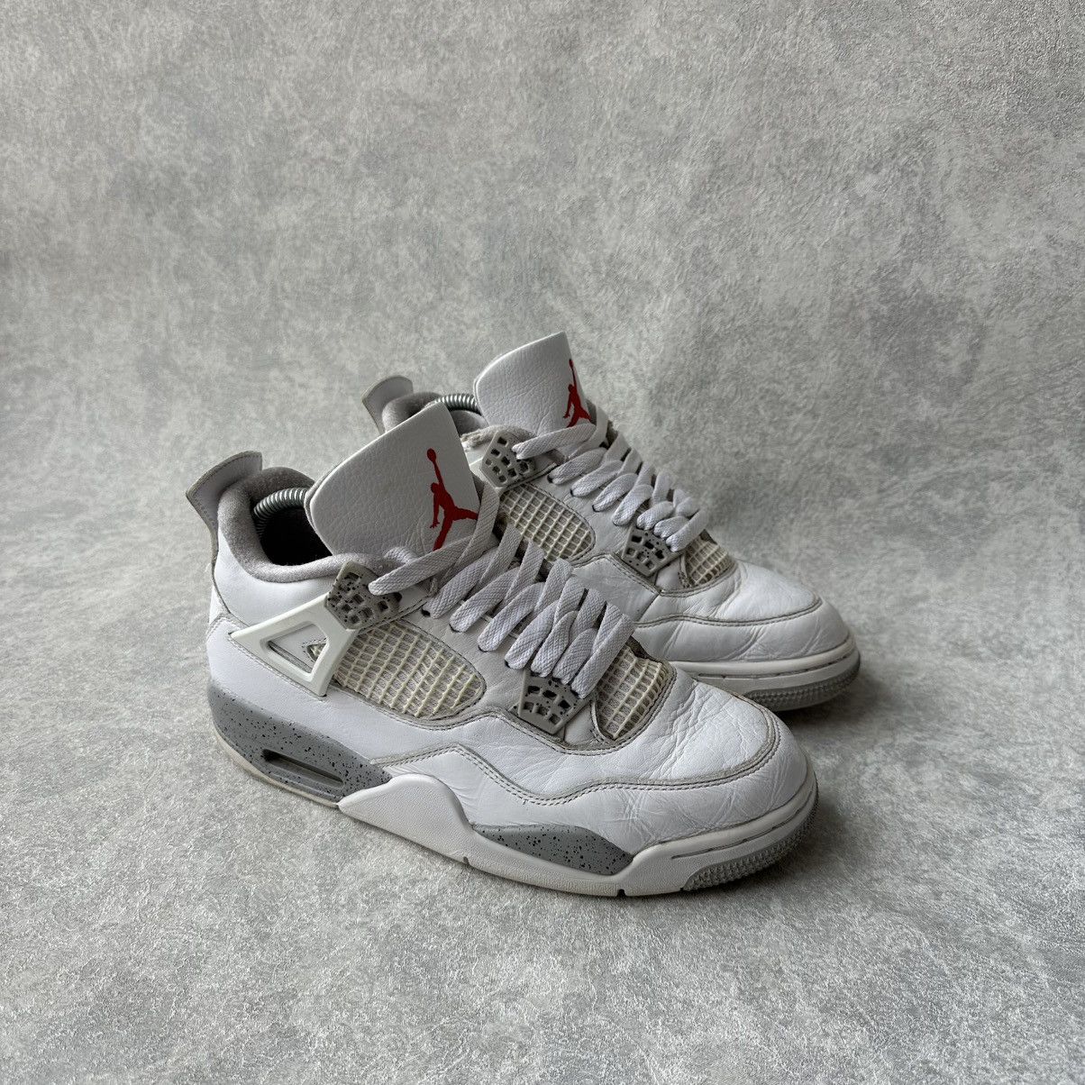 Jordan Brand Nike Air Jordan 4 White Oreo Og Tech Grey Sneakers Size US 7.5 / EU 40-41 - 5 Thumbnail