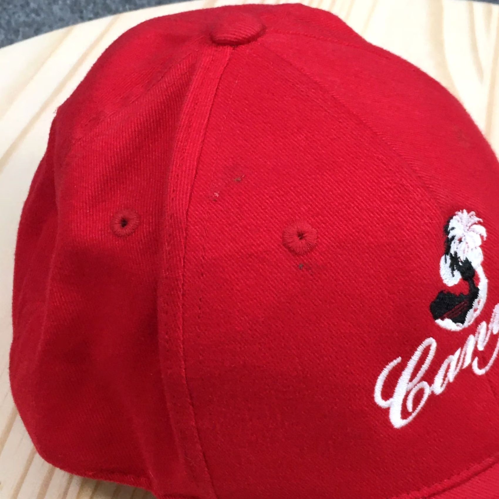 Imperial Imperial Canyon Baseball Cap Hat Cotton Embroidered Logo Red White One Size Mens Cap Size ONE SIZE - 4 Thumbnail